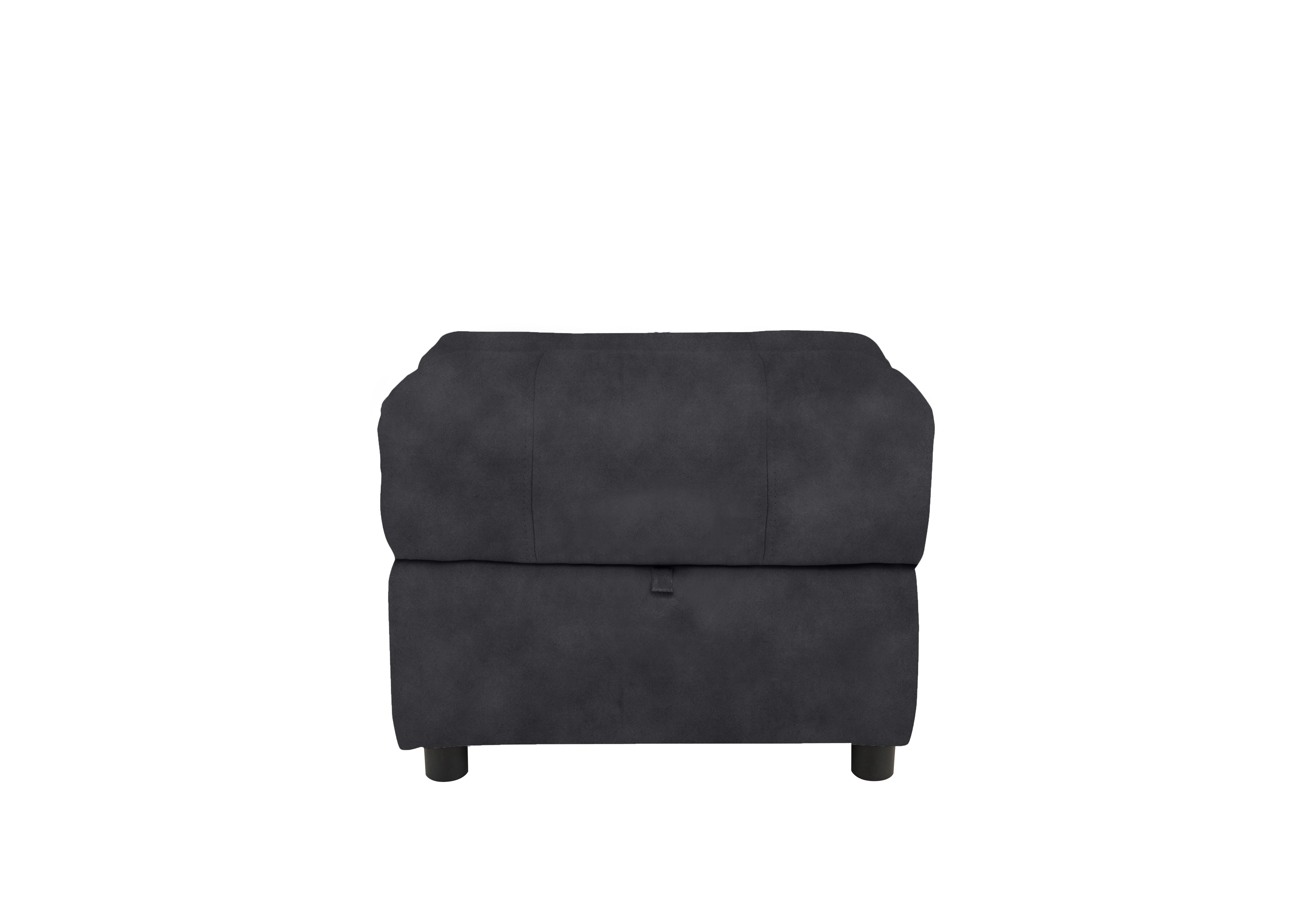 Moreno Fabric Storage Footstool in Bfa-Bey-R23 Charcoal on Furniture Village