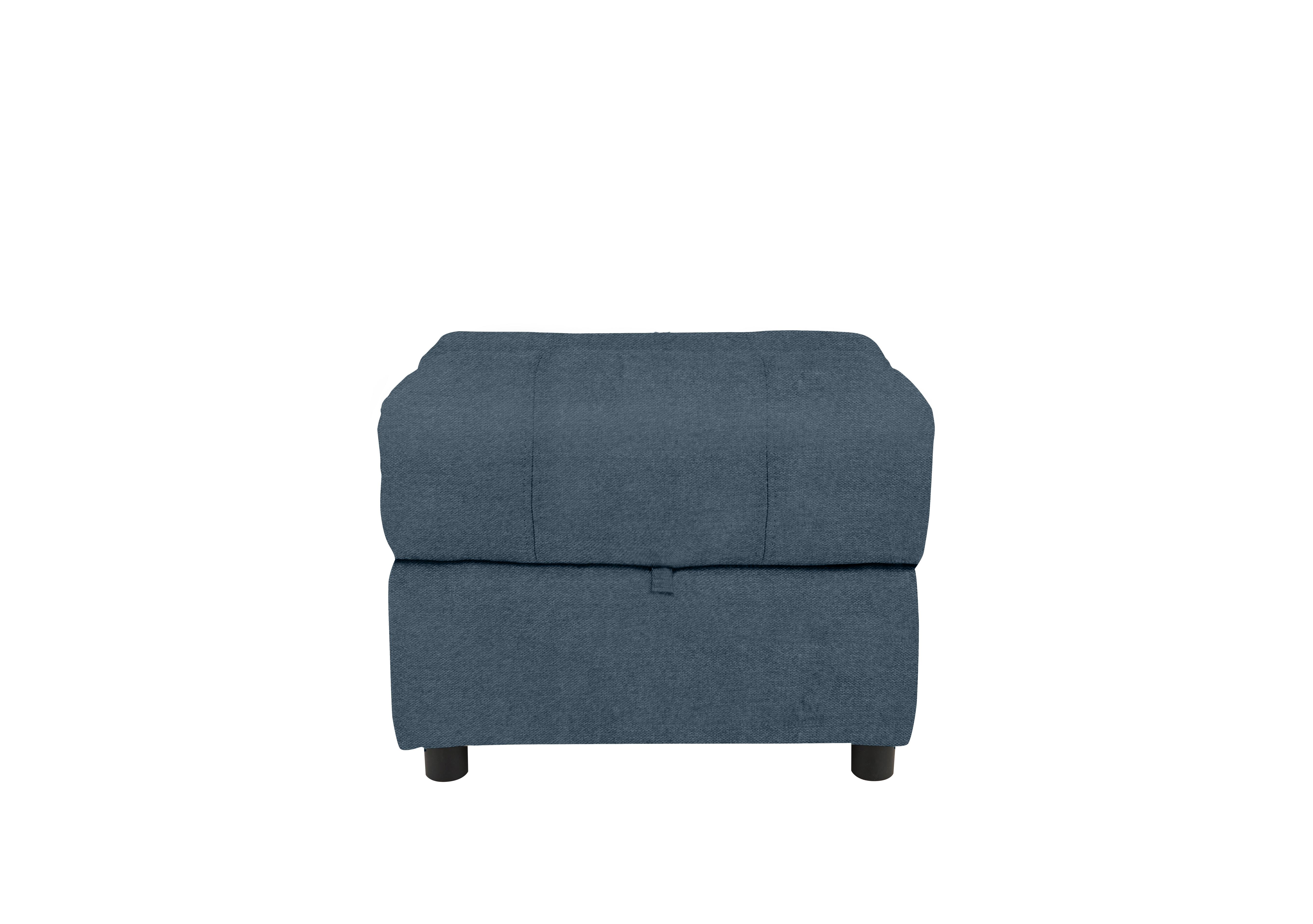Moreno Fabric Storage Footstool in Fab-Blt-R38 Blue on Furniture Village