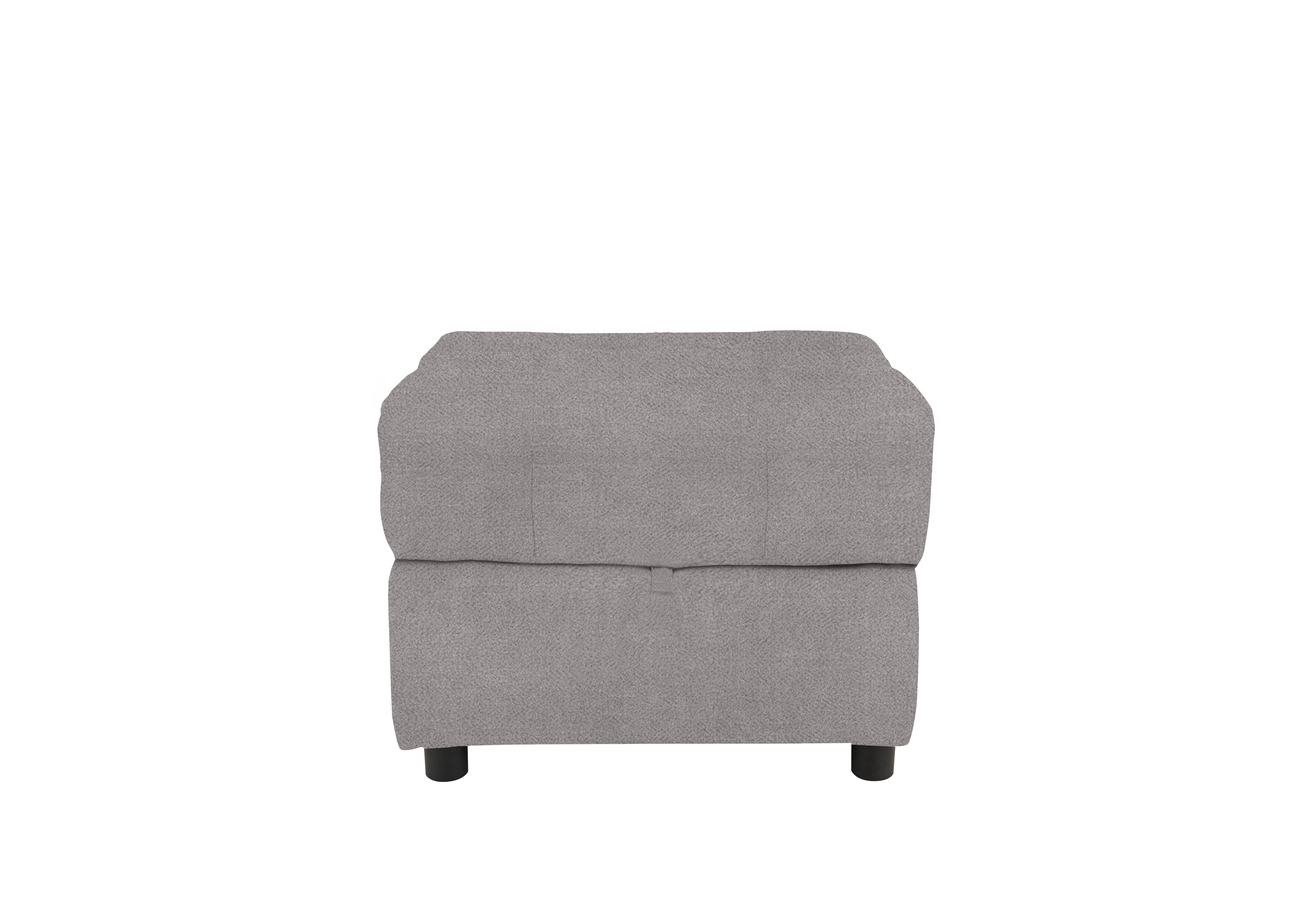 Moreno Fabric Storage Footstool in Fab-Meo-R27 Pewter on Furniture Village