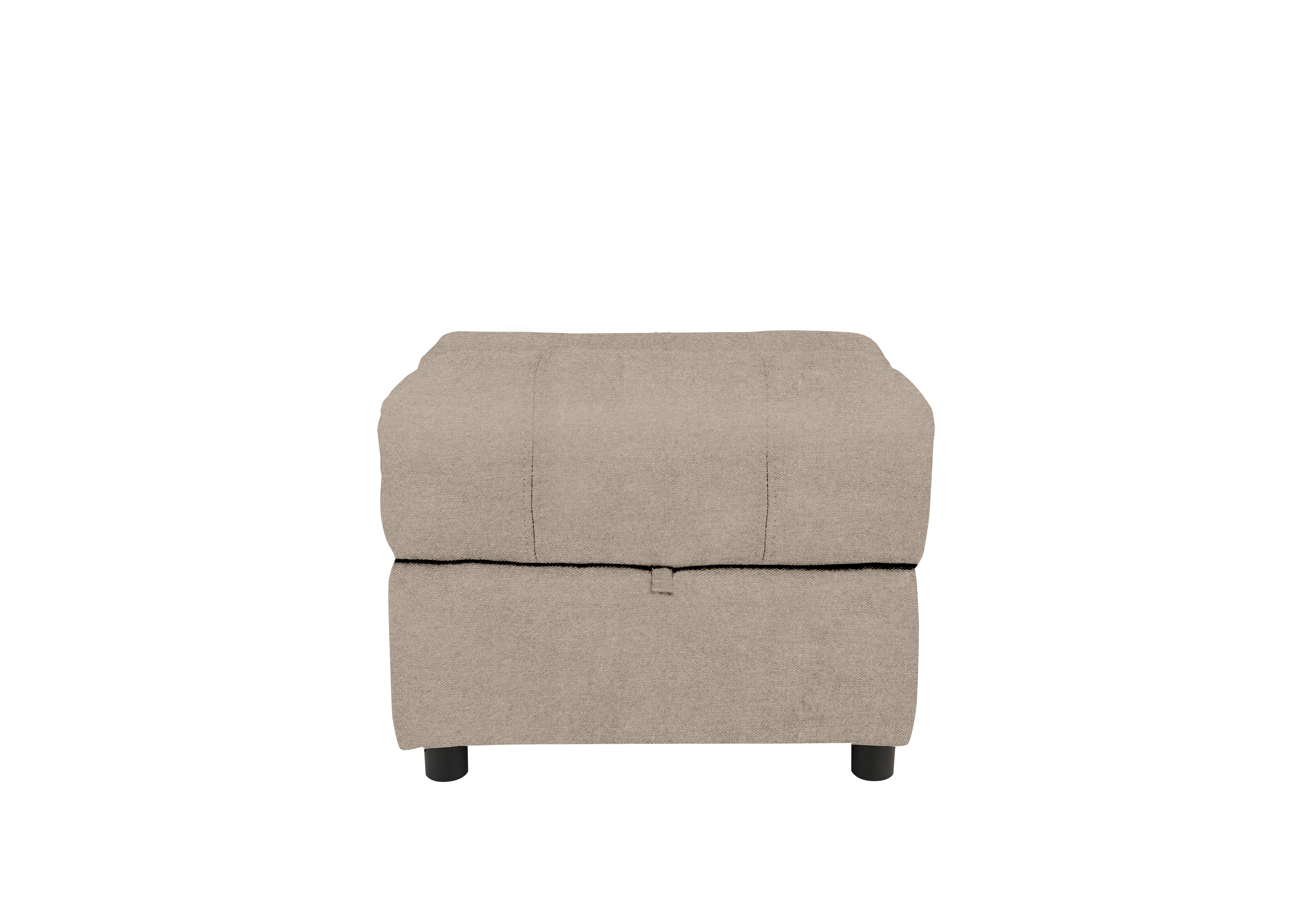 Moreno Fabric Storage Footstool in Fab-Ska-R28 Beige on Furniture Village