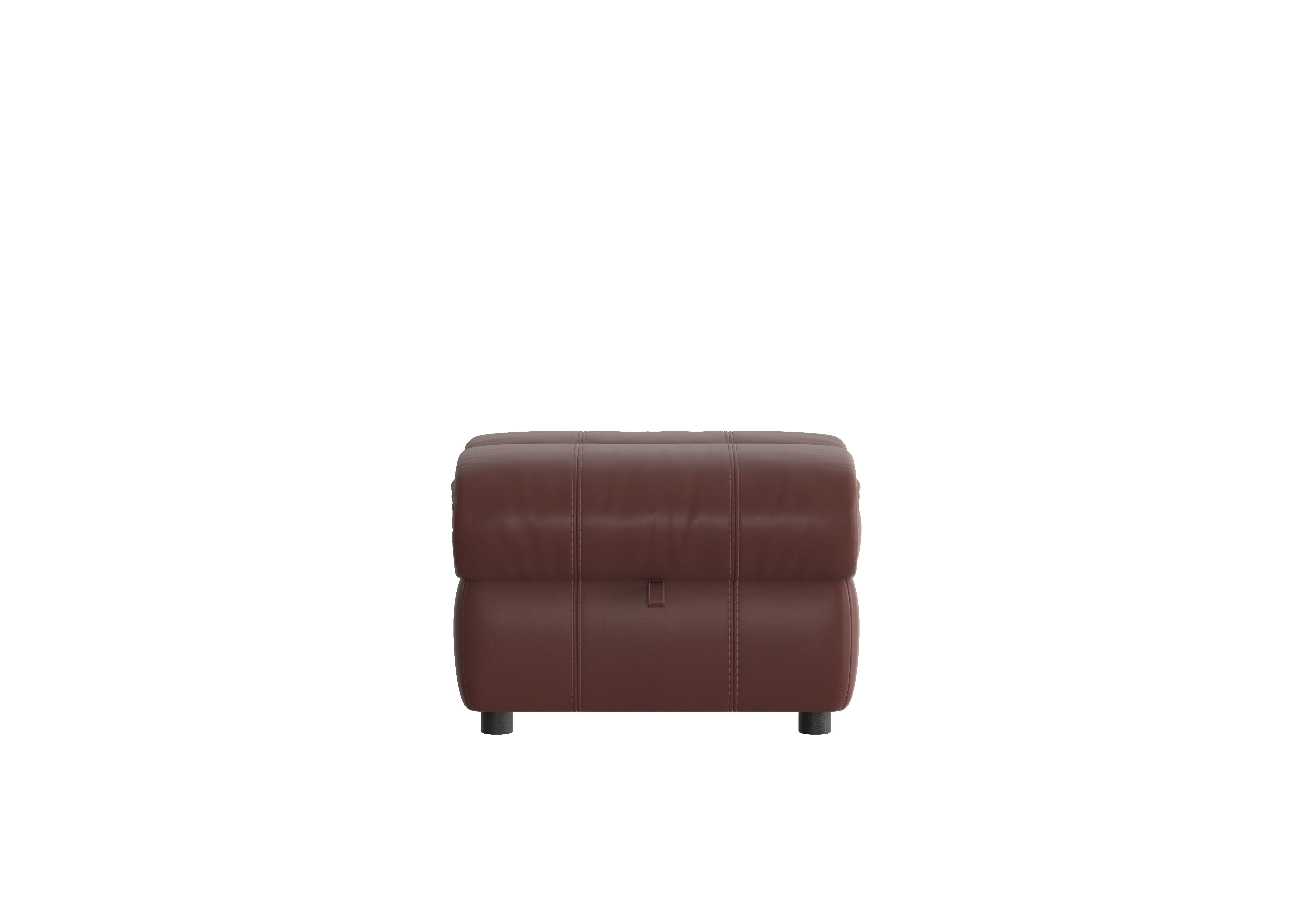 Moreno Leather Storage Footstool in  on Furniture Village