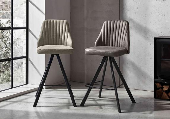 Vida Set of Swivel Bar Stools Furniture Village