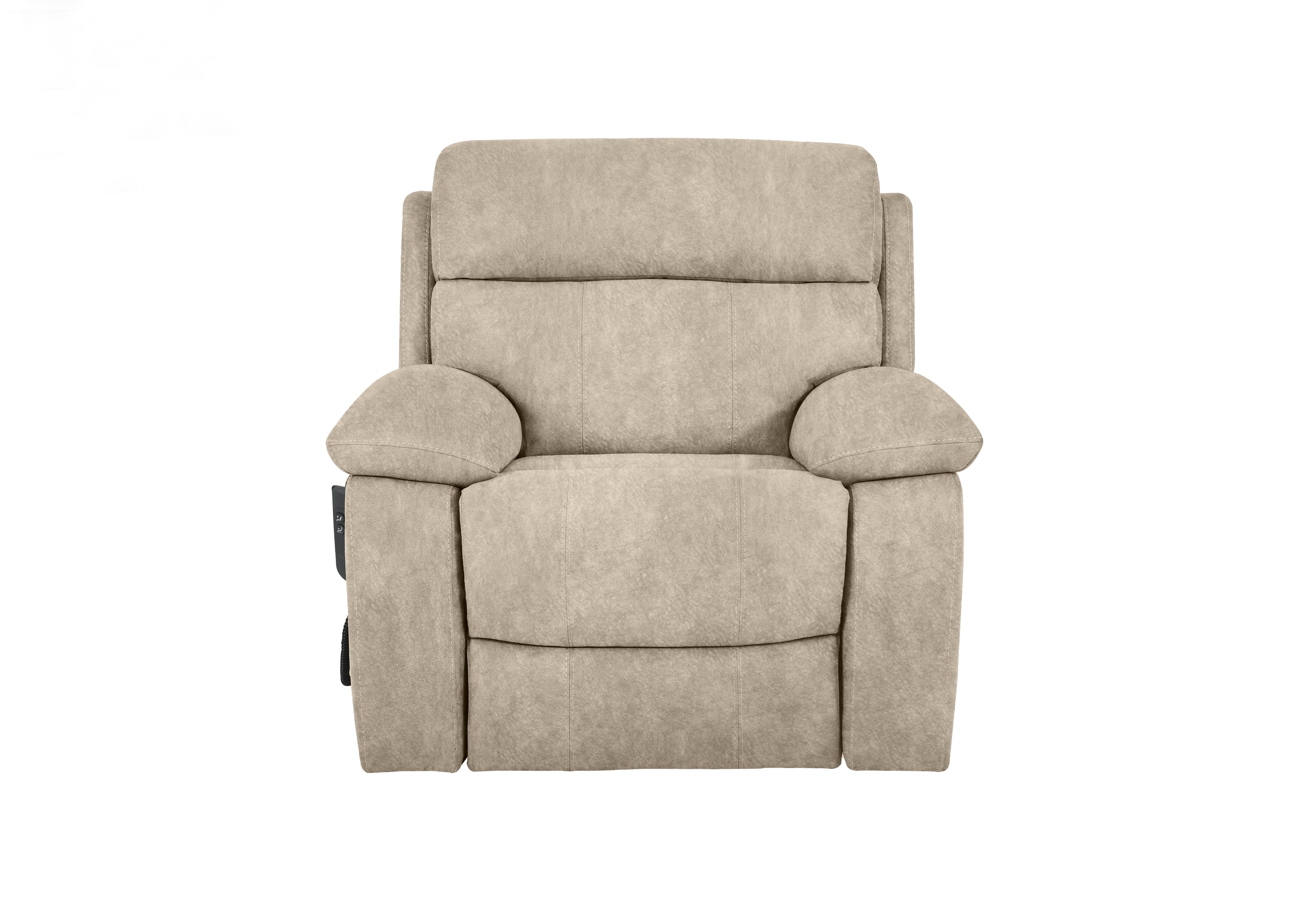 Moreno Fabric Lift and Rise Chair in Bfa-Bnn-R26 Cream on Furniture Village