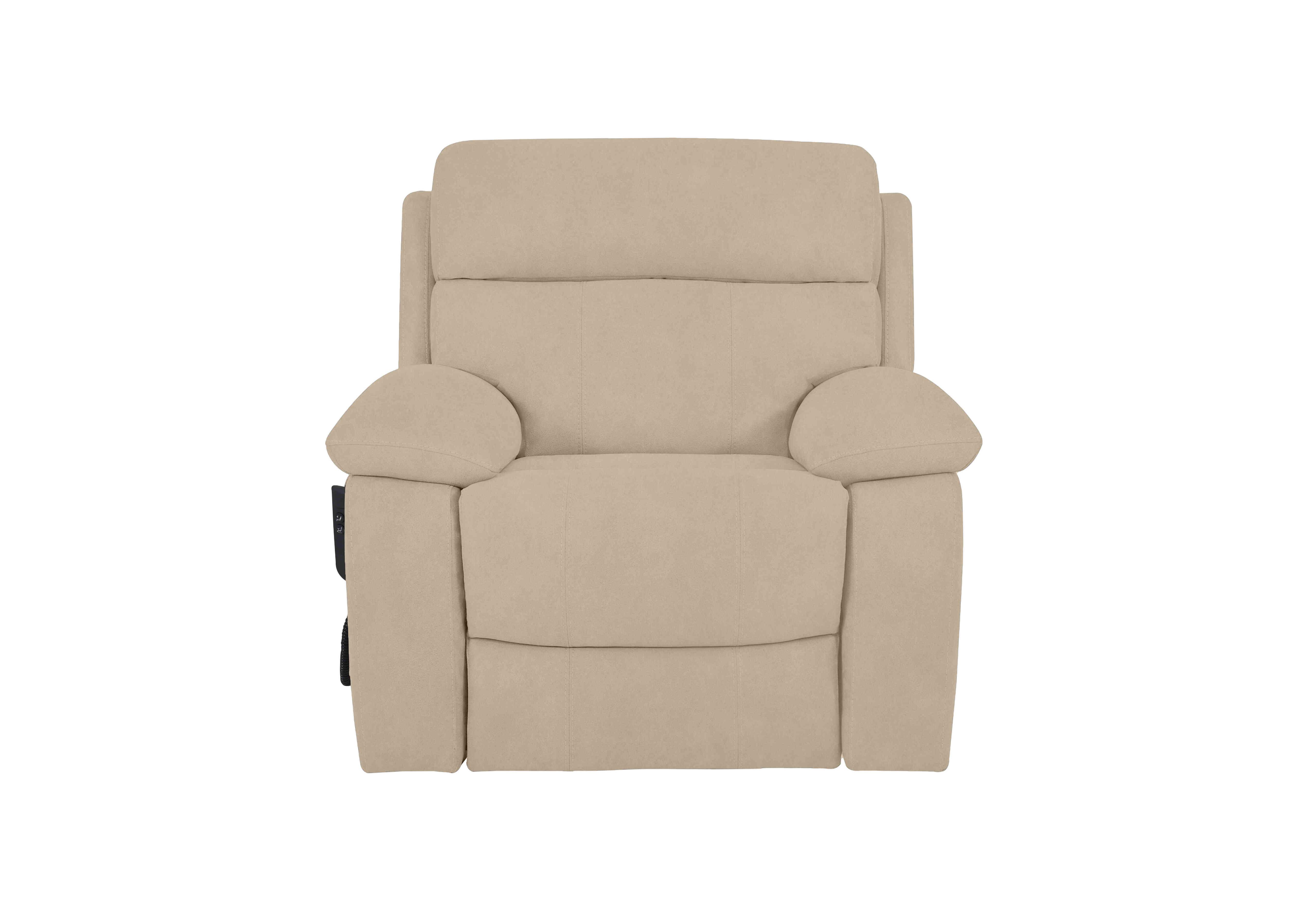 Moreno Fabric Lift and Rise Chair in Bfa-Raf-R20 Oatmeal on Furniture Village