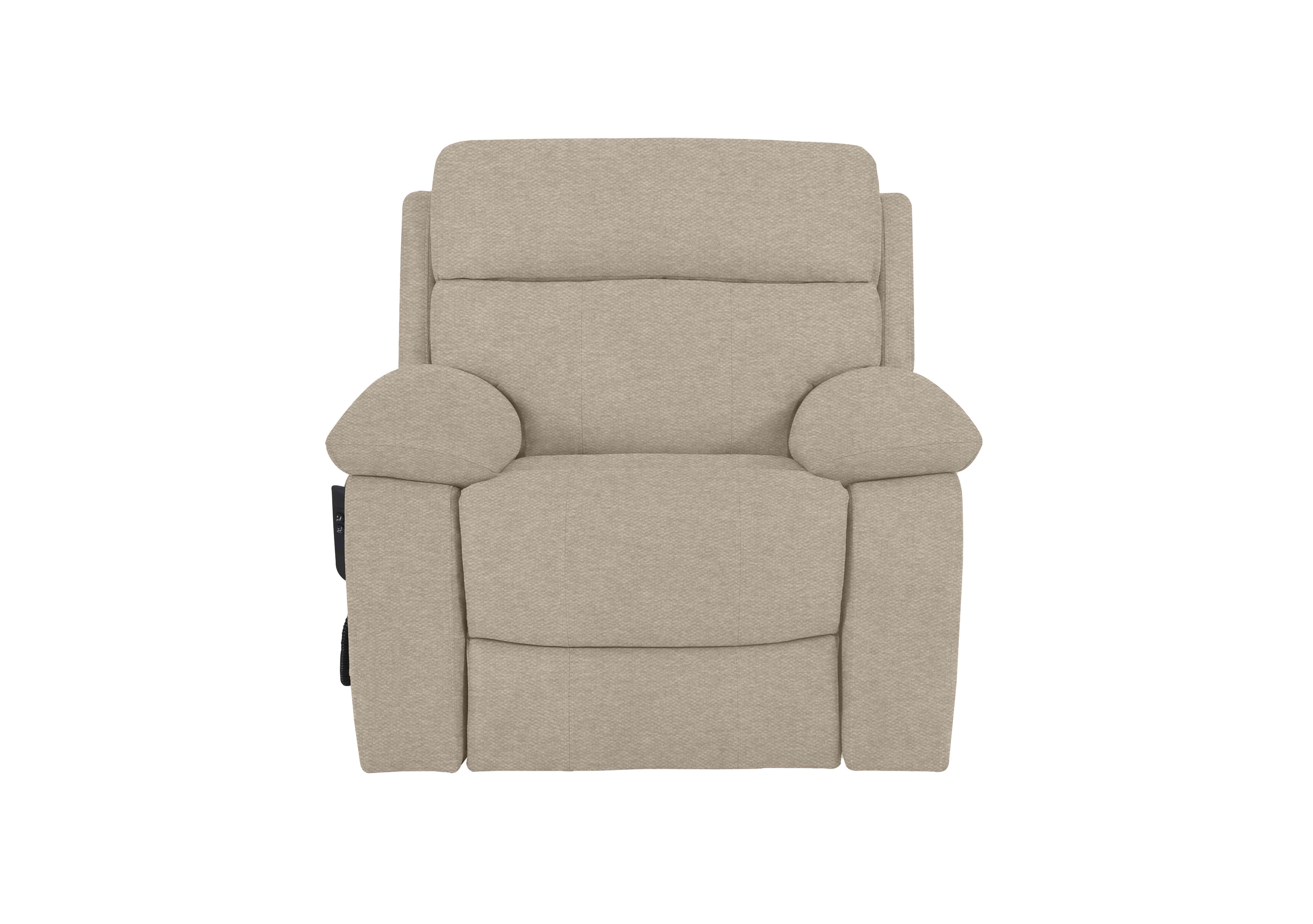 Moreno Fabric Lift and Rise Chair in Fab-Ska-R28 Beige on Furniture Village