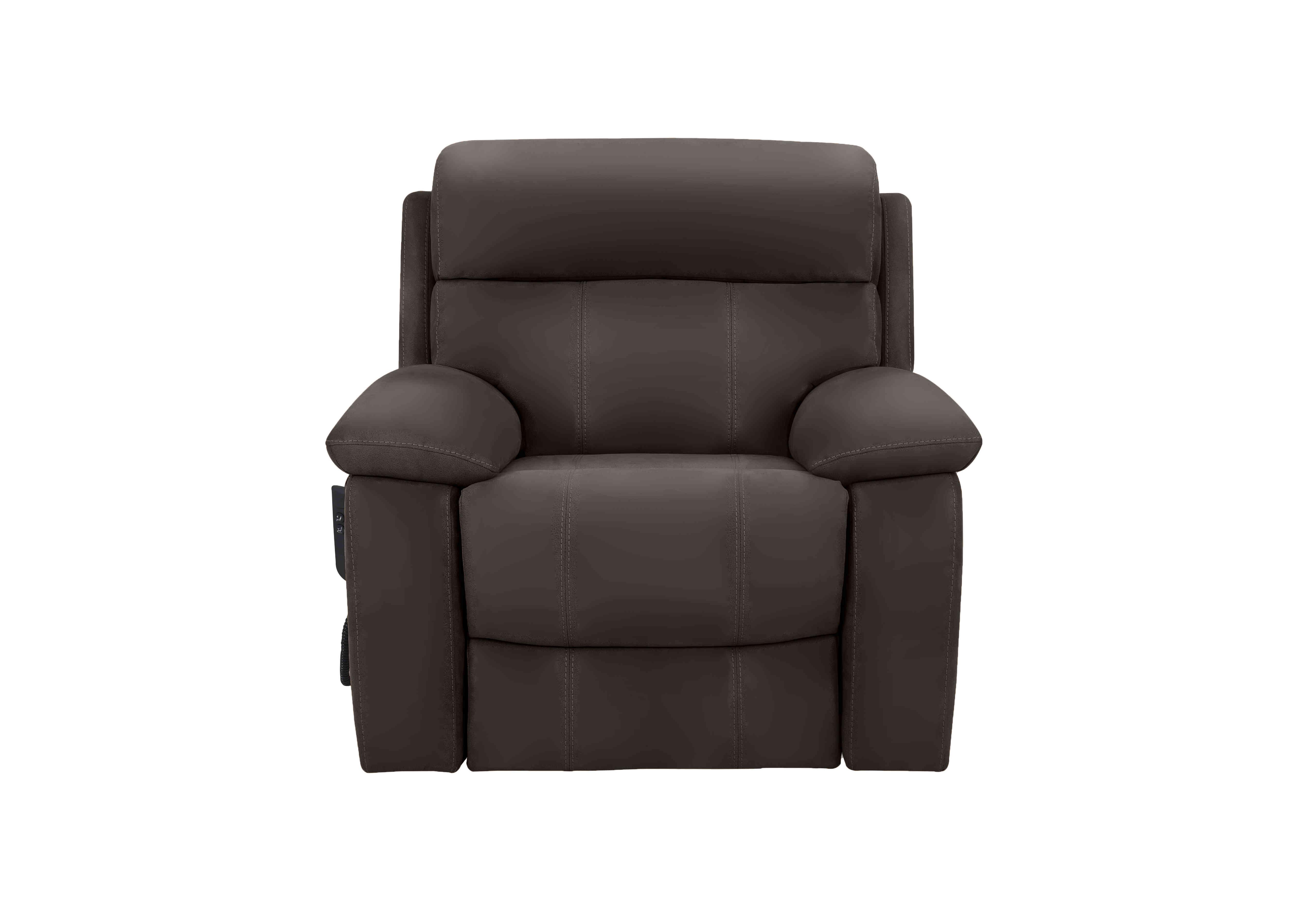Moreno Leather Lift and Rise Chair in Bv-1748 Dark Chocolate on Furniture Village