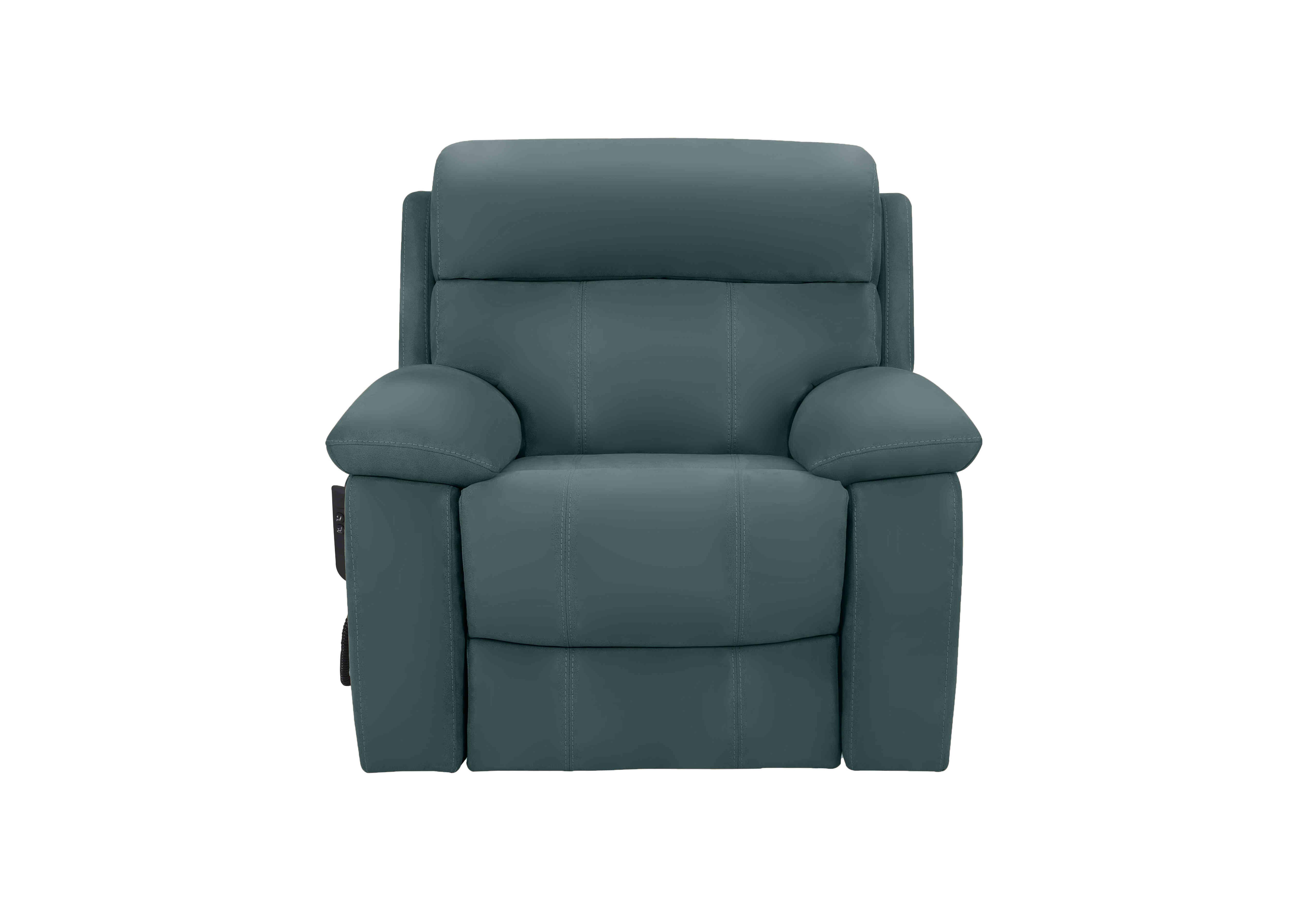 Moreno Leather Lift and Rise Chair in Bv-301e Lake Green on Furniture Village