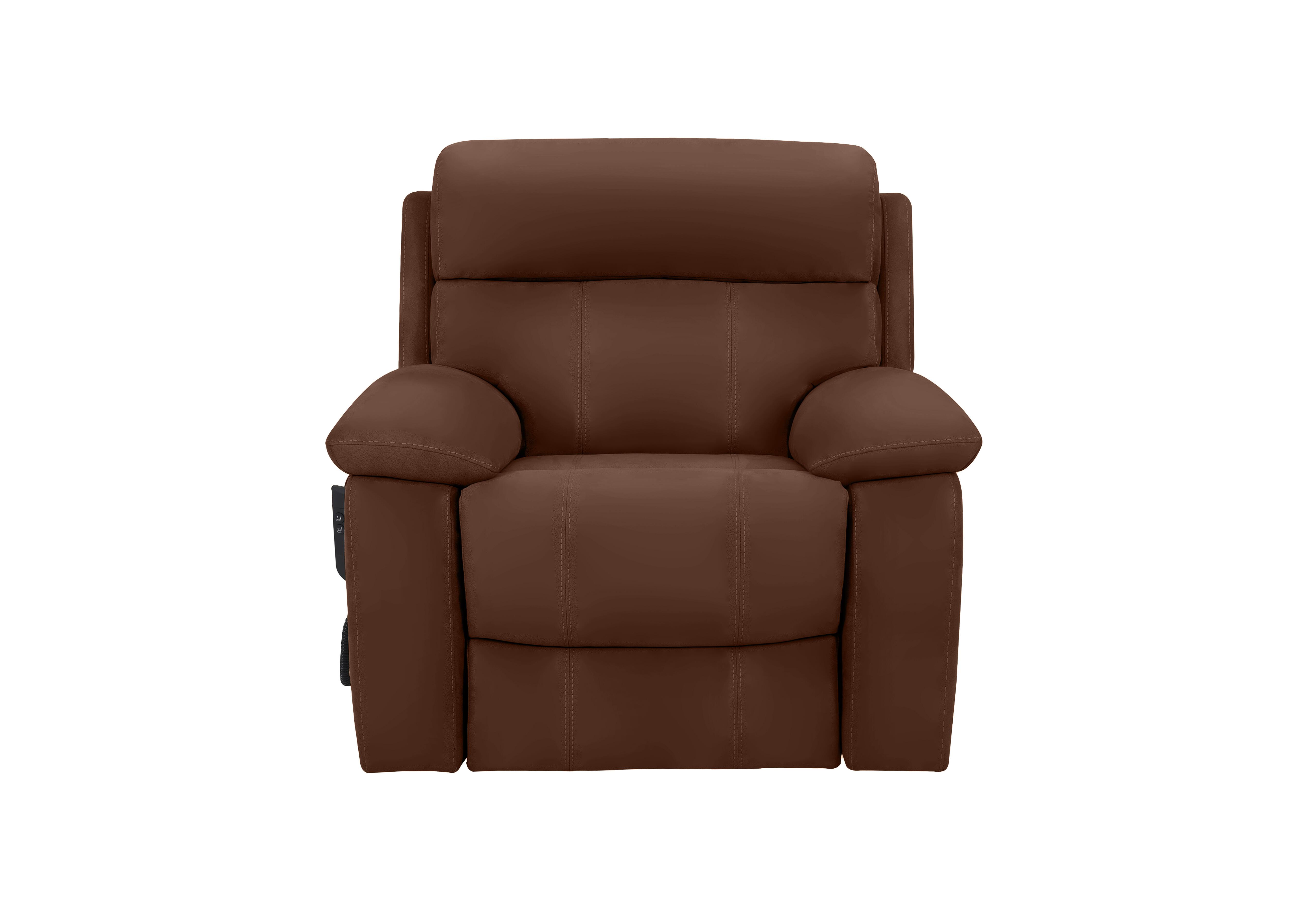 Moreno Leather Lift and Rise Chair in Ca-701e Tobacco on Furniture Village