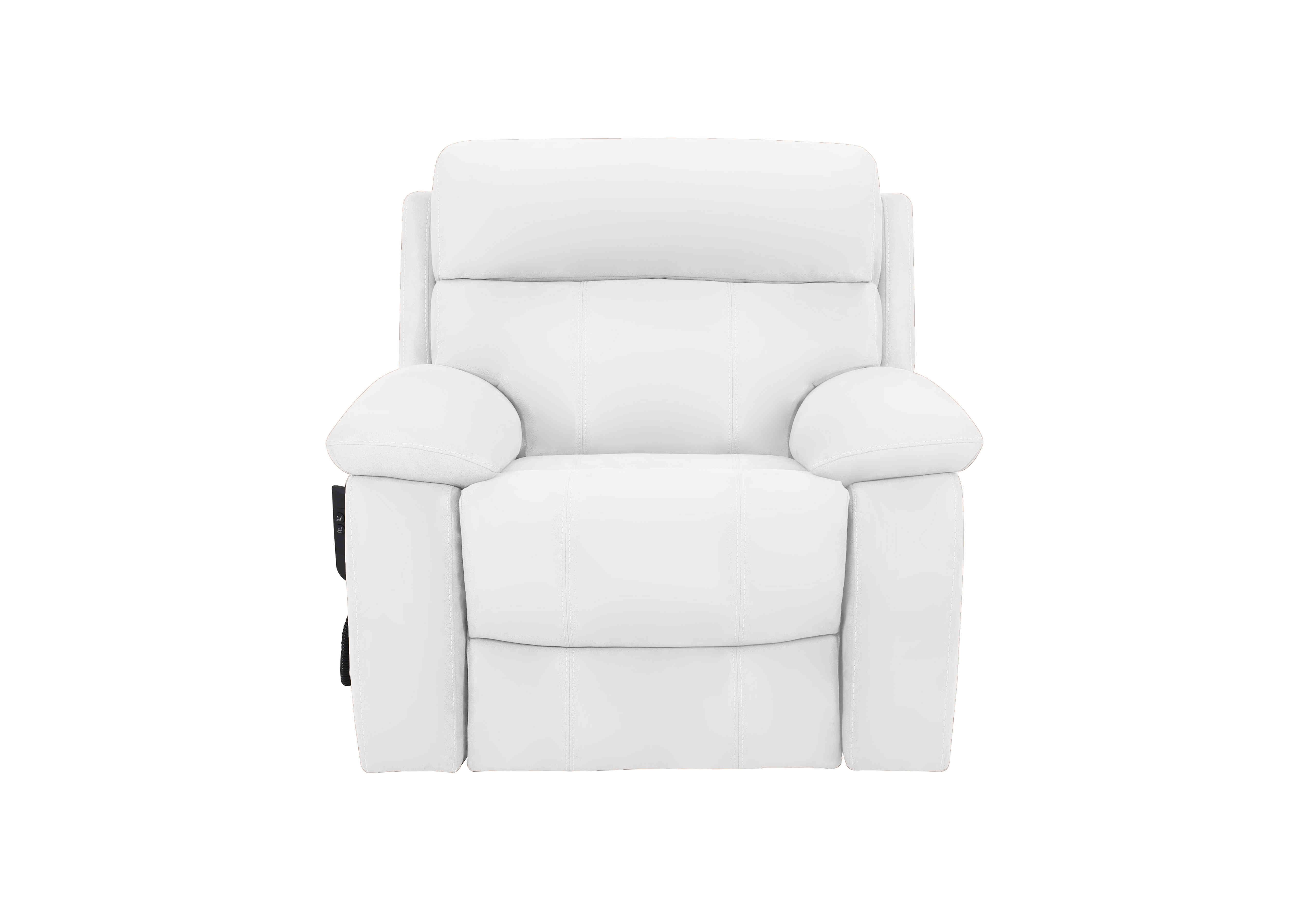 Moreno Leather Lift and Rise Chair in Nc-744d Star White on Furniture Village