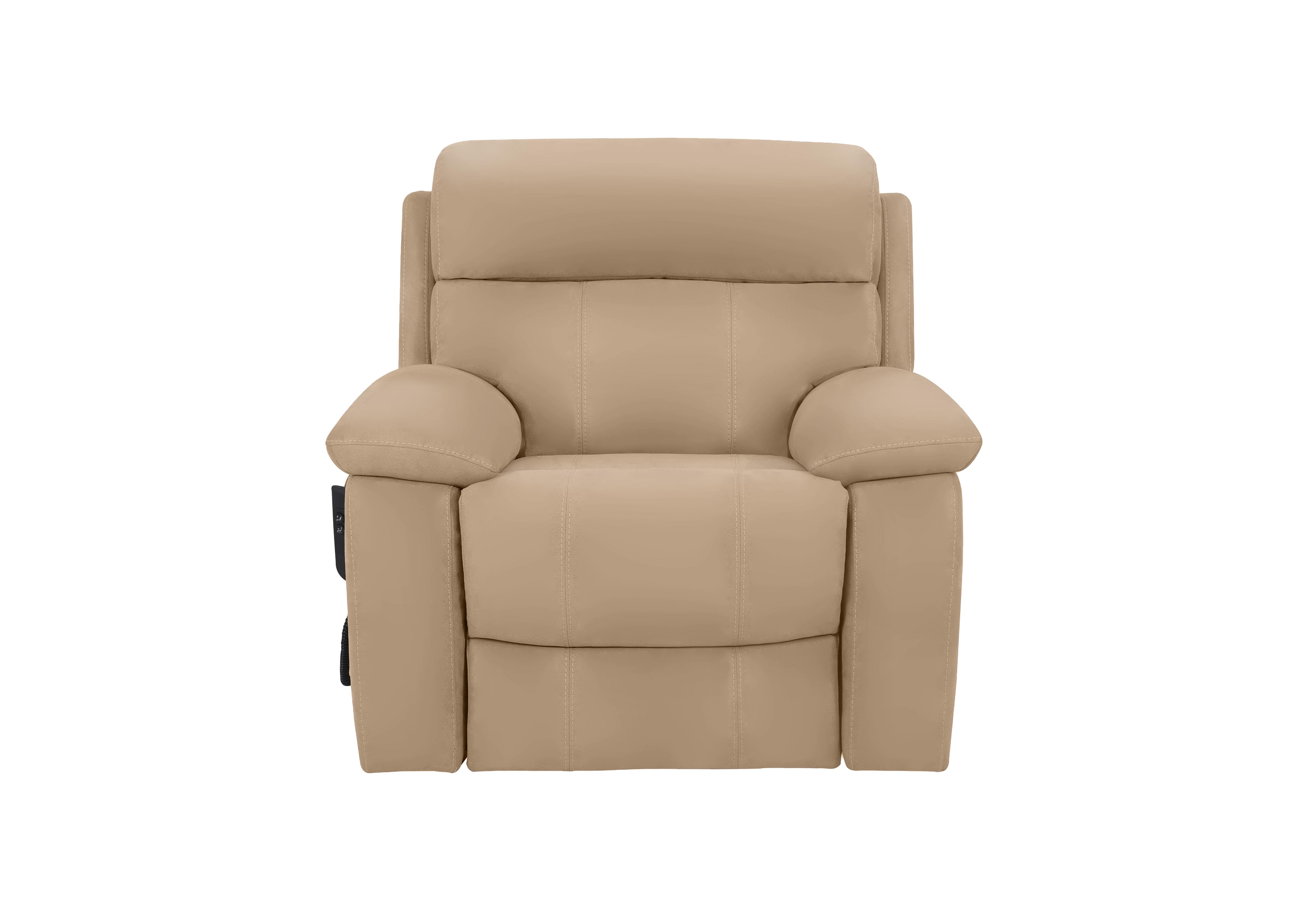 Moreno Leather Lift and Rise Chair in Nw-8475 Nude on Furniture Village
