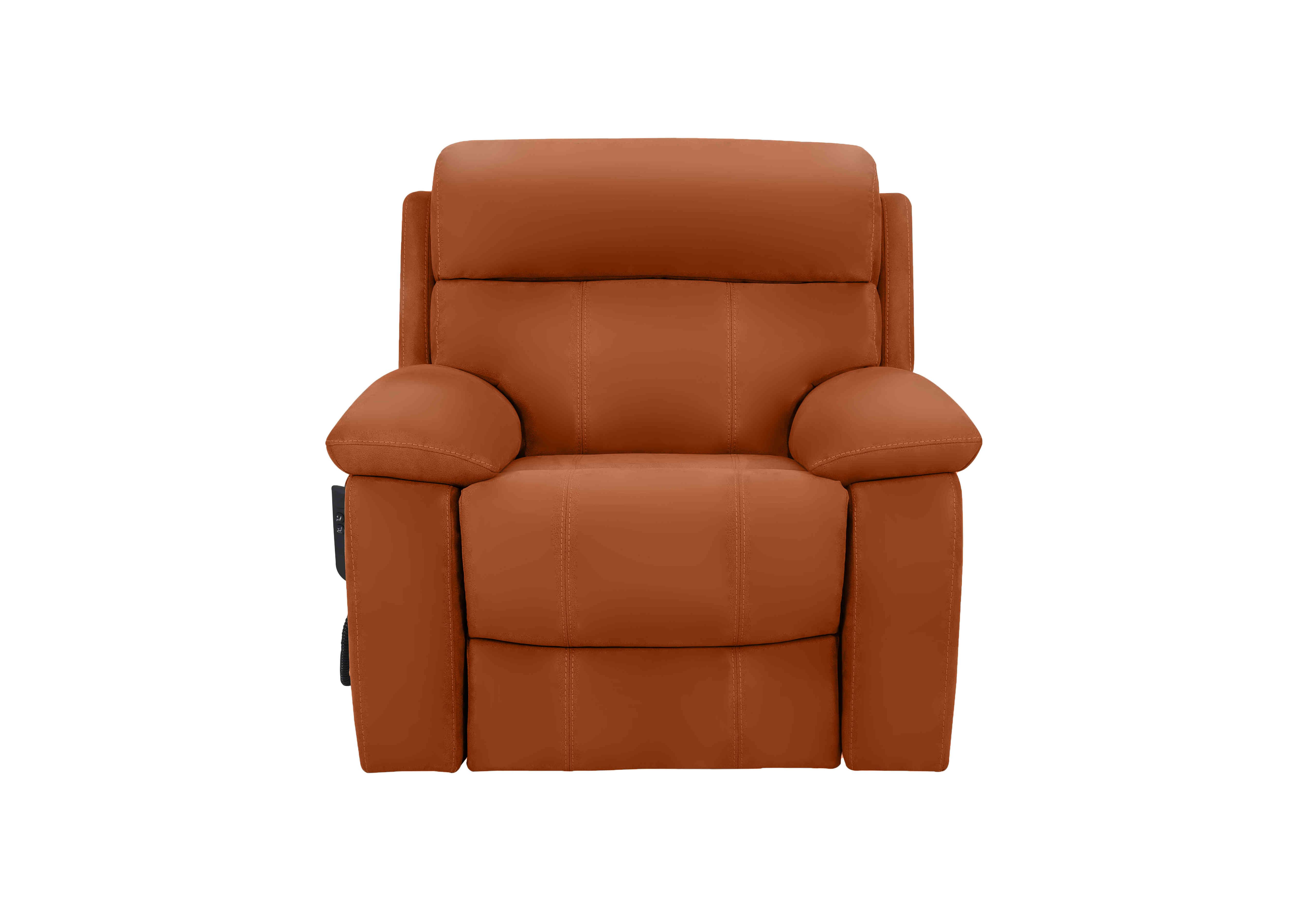 Moreno Leather Lift and Rise Chair in Sk-598d Caramel on Furniture Village