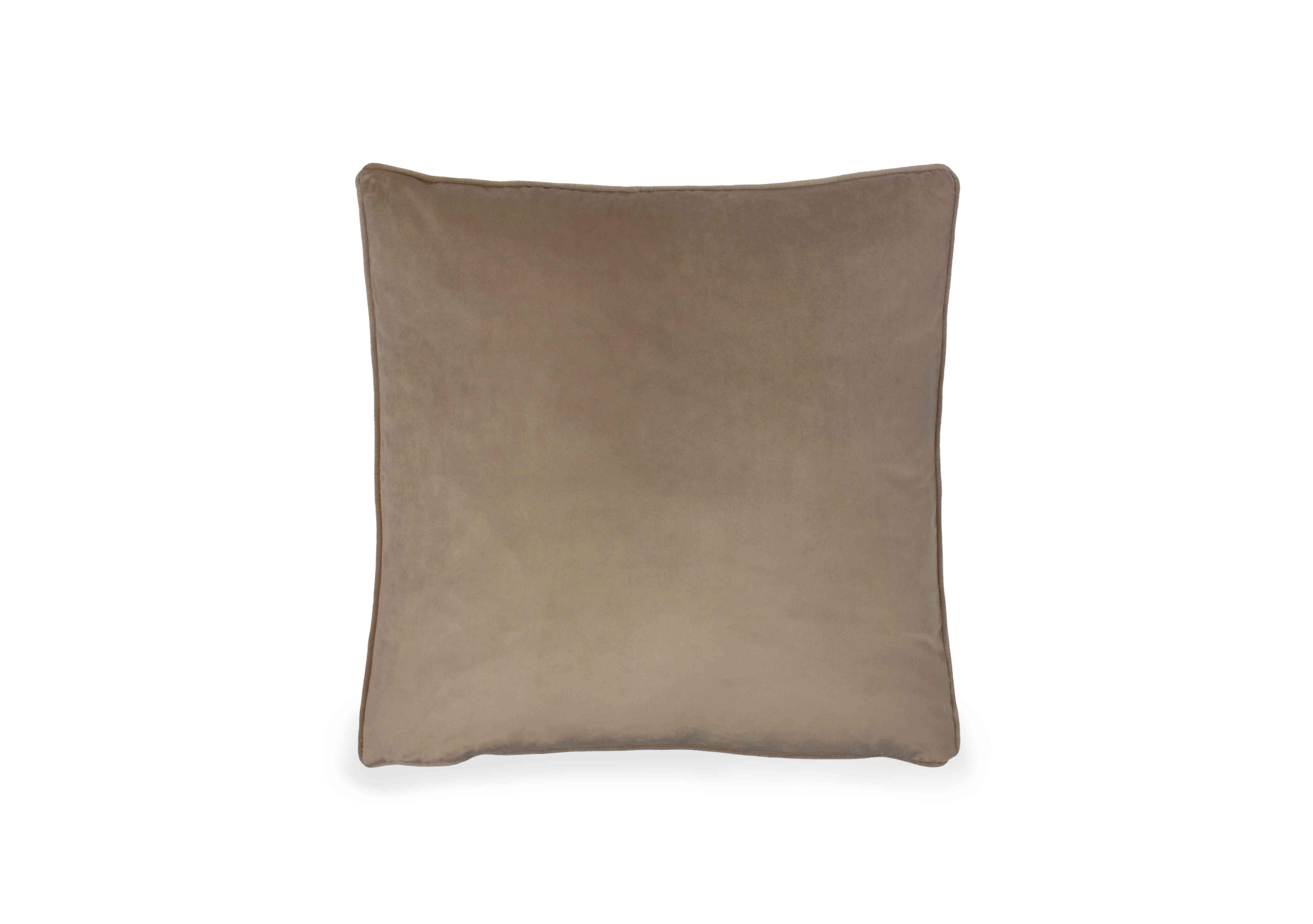 Opulenza Feather Cushion in Biscuit on Furniture Village