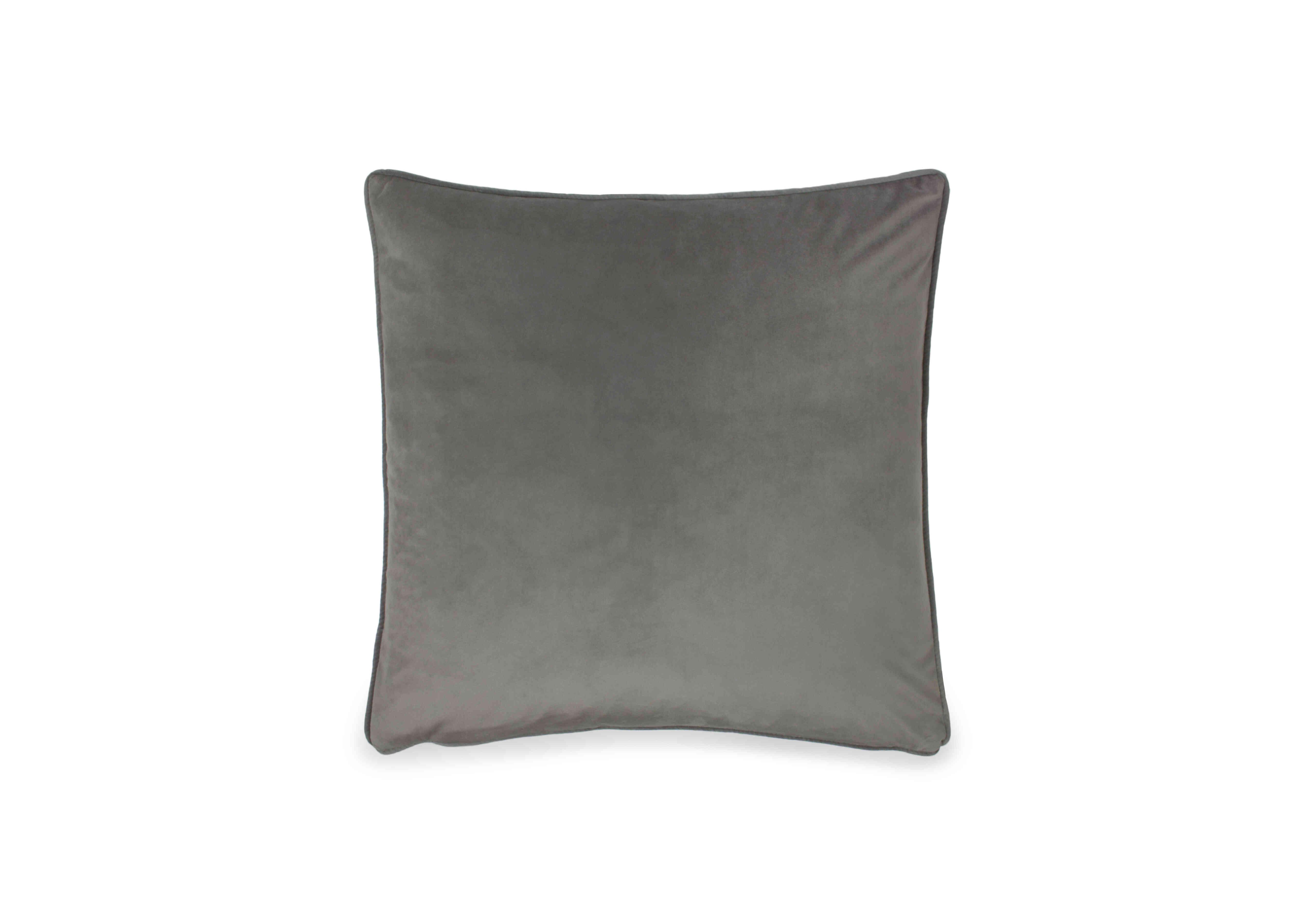 Opulenza Feather Cushion in Steel on Furniture Village