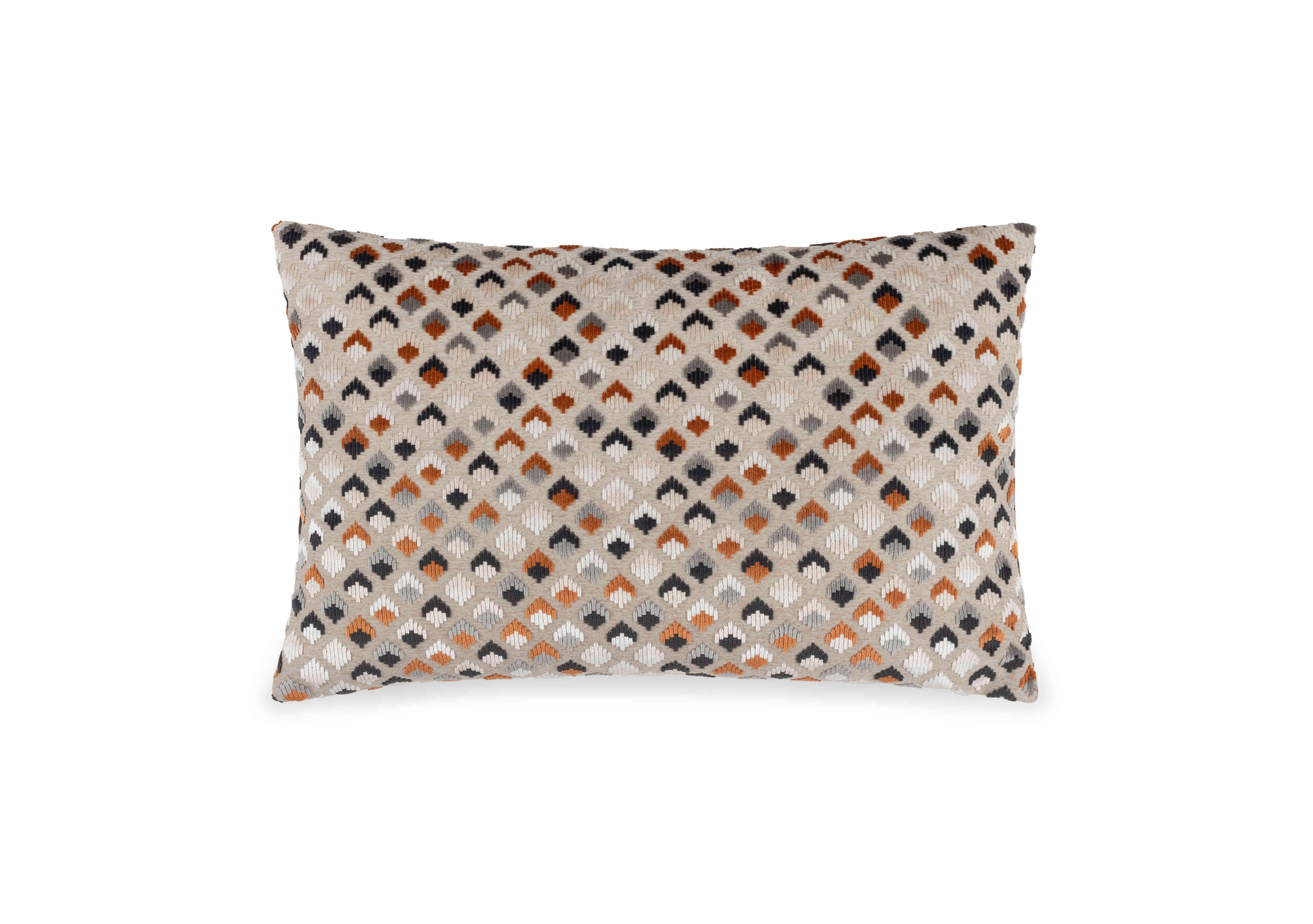 Starla Cushion in Ginger / Grey on Furniture Village