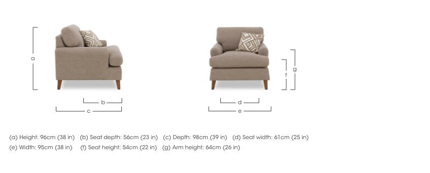 Jackson Fabric Chair in  on Furniture Village