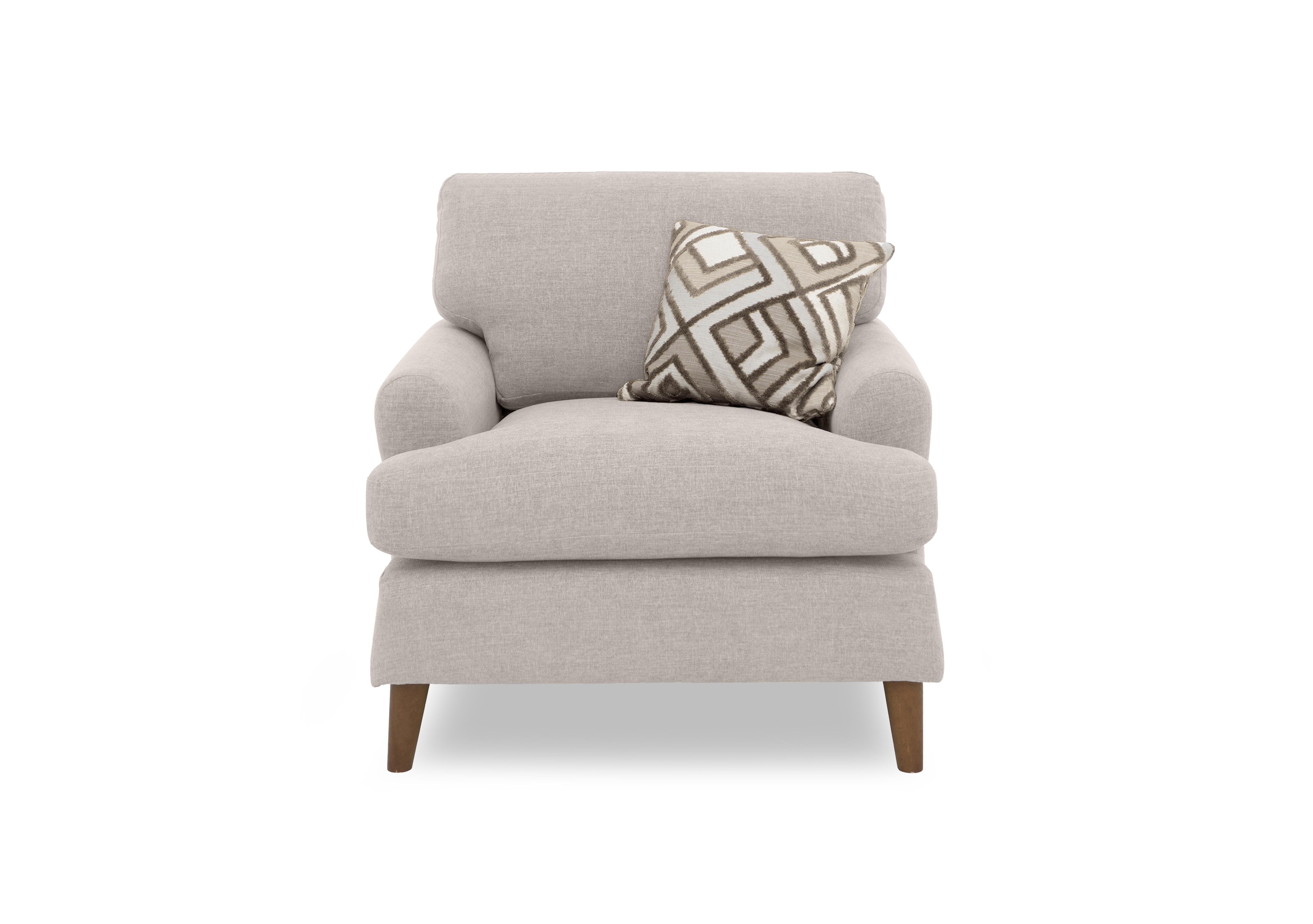 Jackson Fabric Chair in Silver on Furniture Village