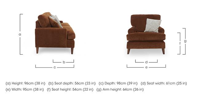 Jackson Velvet Chair in  on Furniture Village