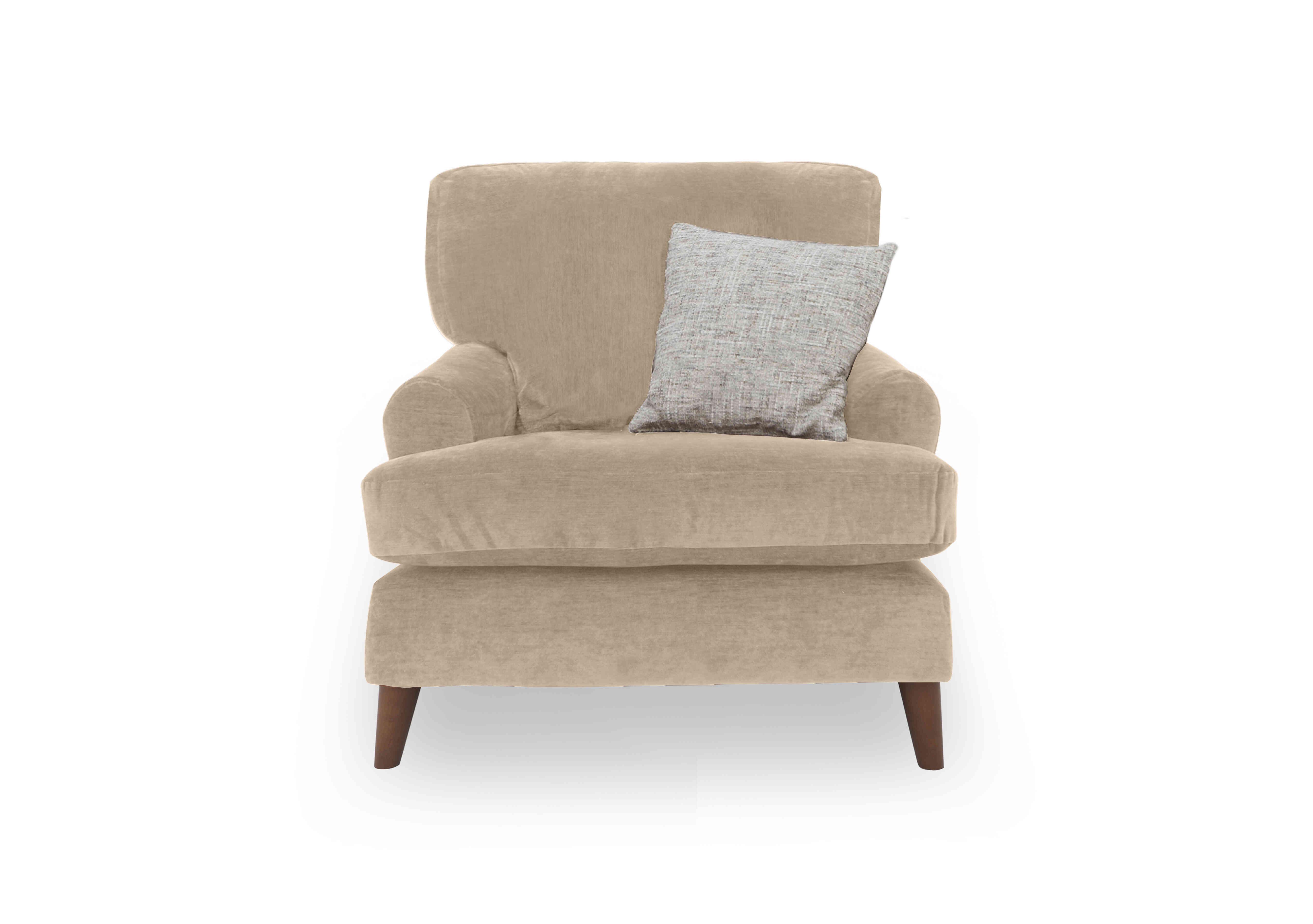 Jackson Velvet Chair in Trench Coat Velvet on Furniture Village