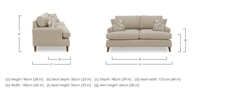 Jackson 2 Seater Fabric Sofa in  on Furniture Village
