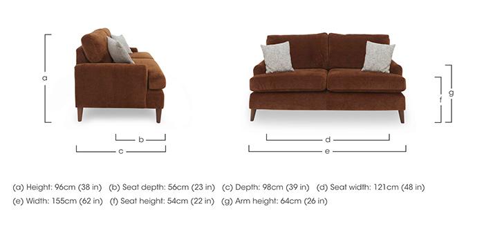 Jackson 2 Seater Velvet Sofa in  on Furniture Village