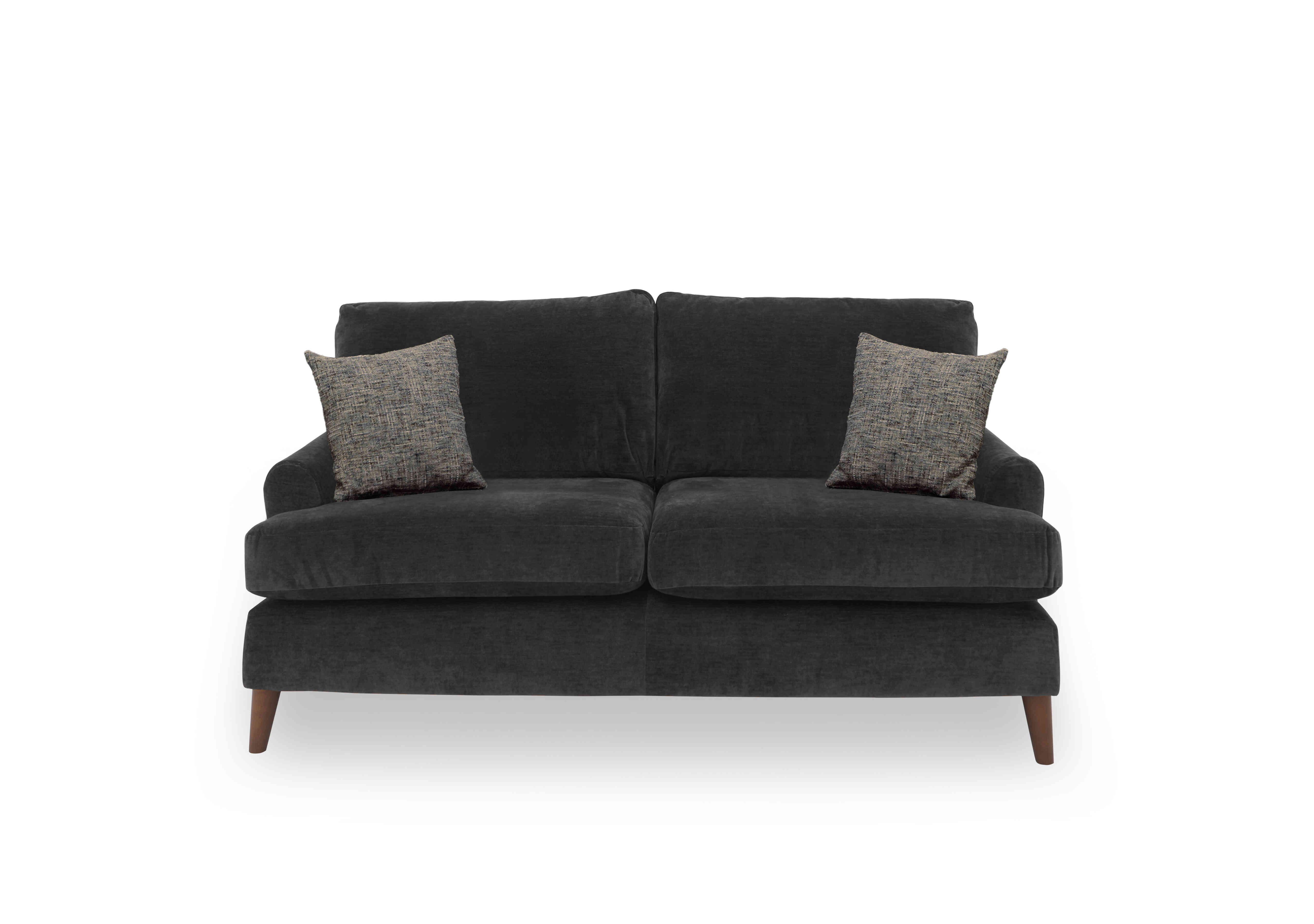 Jackson 2 Seater Velvet Sofa in Graphite Velvet on Furniture Village
