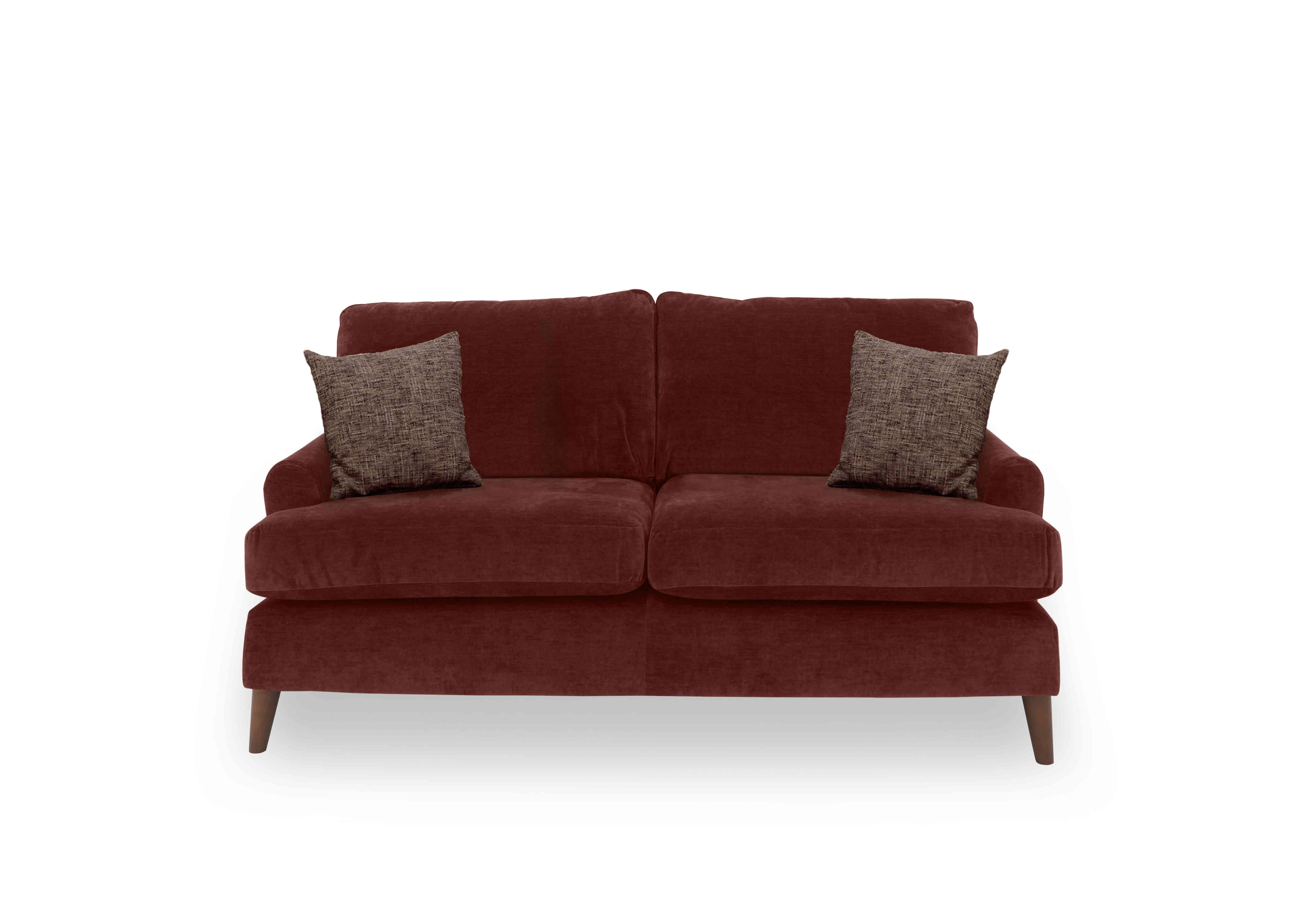 Jackson 2 Seater Velvet Sofa in Paprika Velvet on Furniture Village