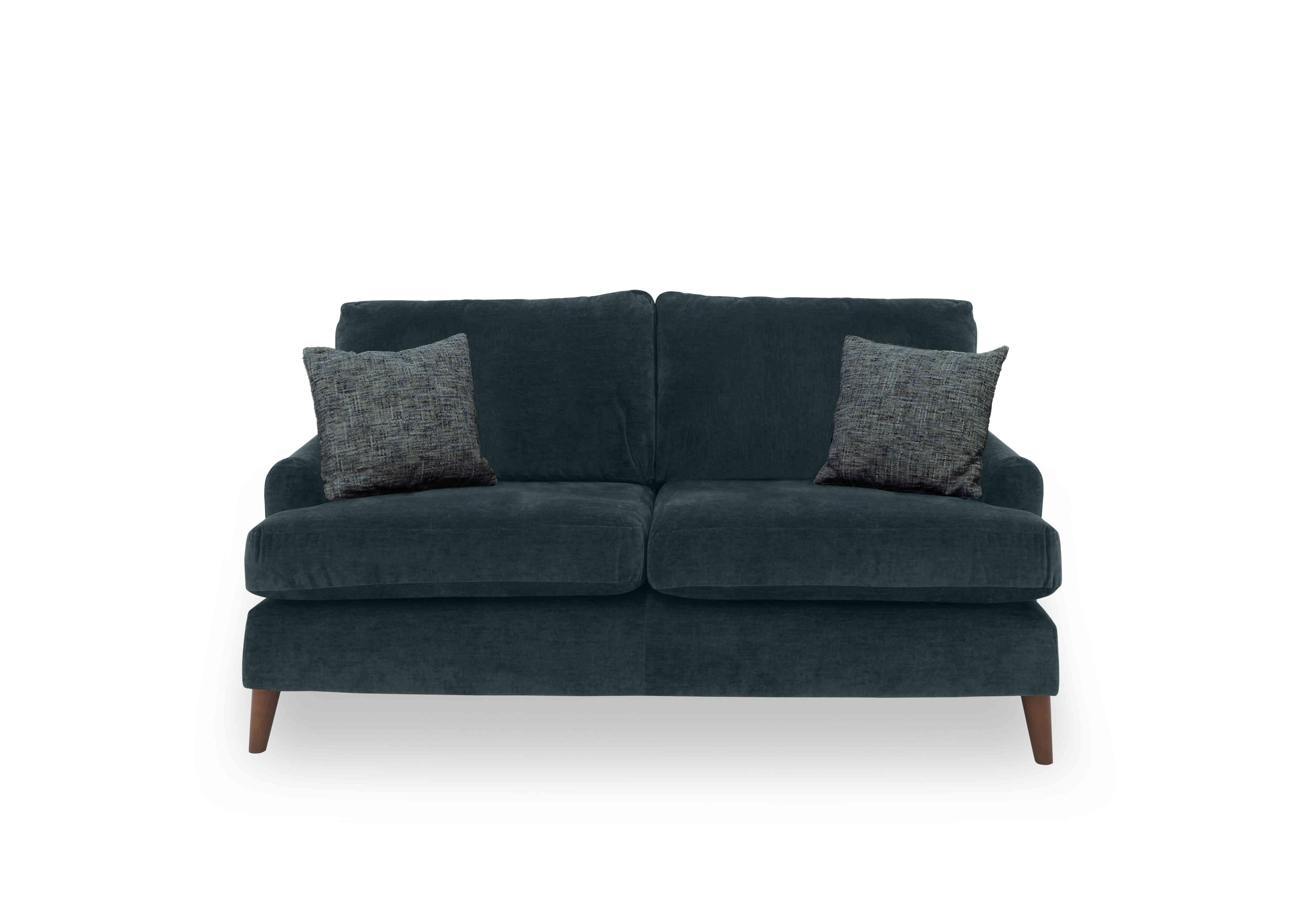 Jackson 2 Seater Velvet Sofa in Teal Velvet on Furniture Village