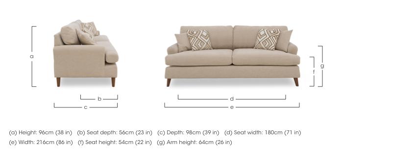 Jackson 4 Seater Fabric Sofa in  on Furniture Village