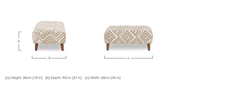 Jackson Fabric Footstool in  on Furniture Village
