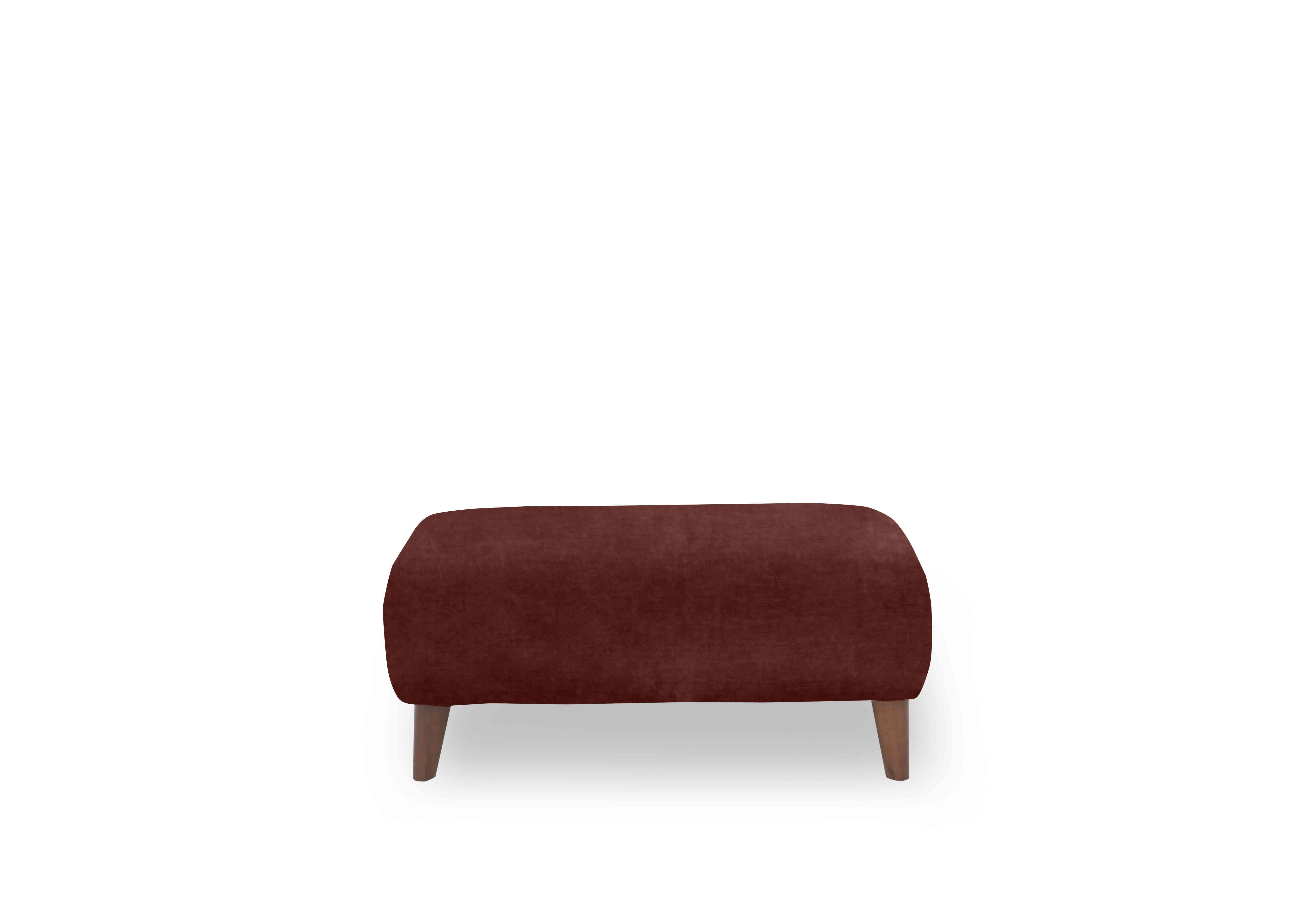 Jackson Velvet Footstool in Paprika Velvet on Furniture Village