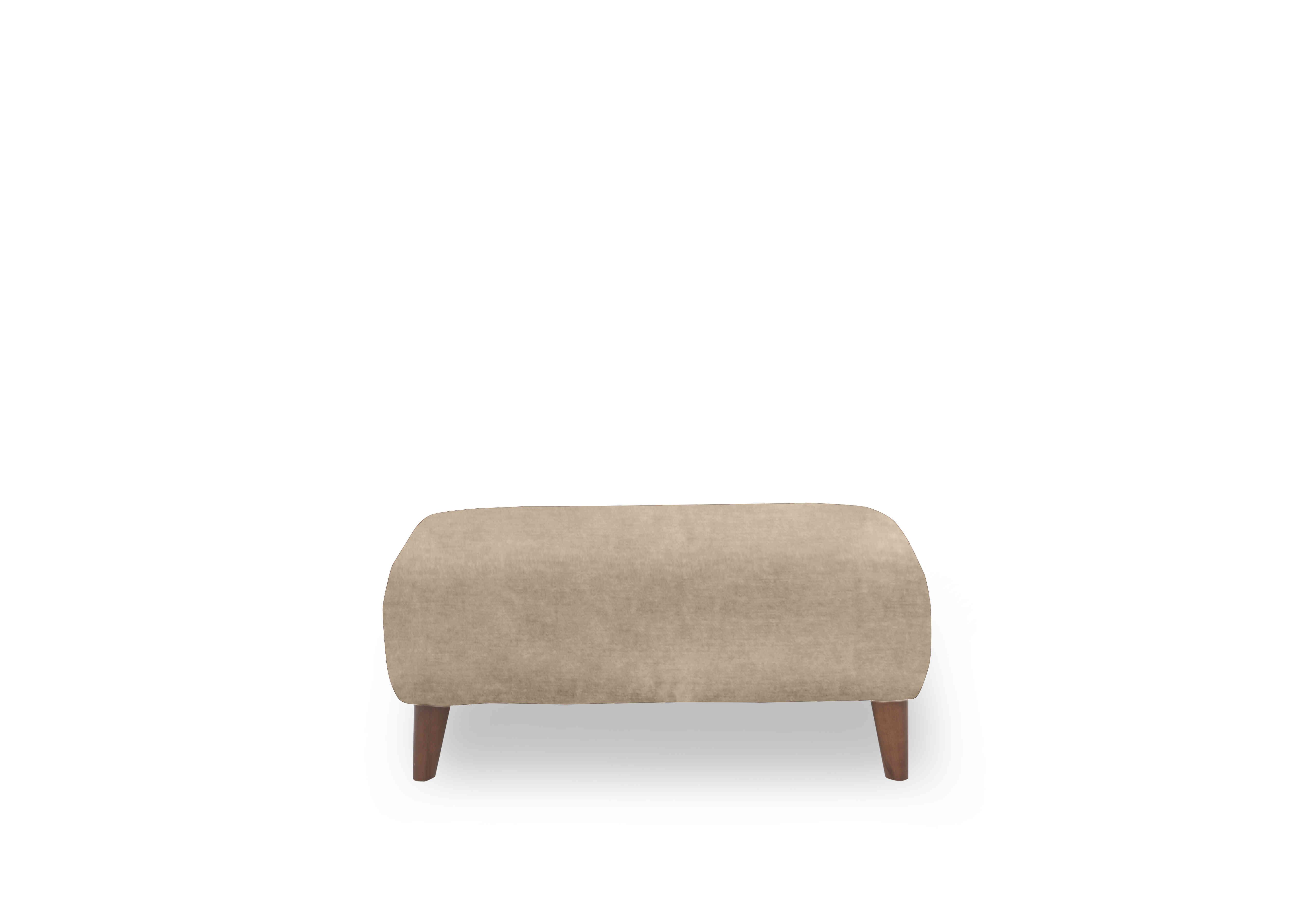 Jackson Velvet Footstool in Trench Coat Velvet on Furniture Village