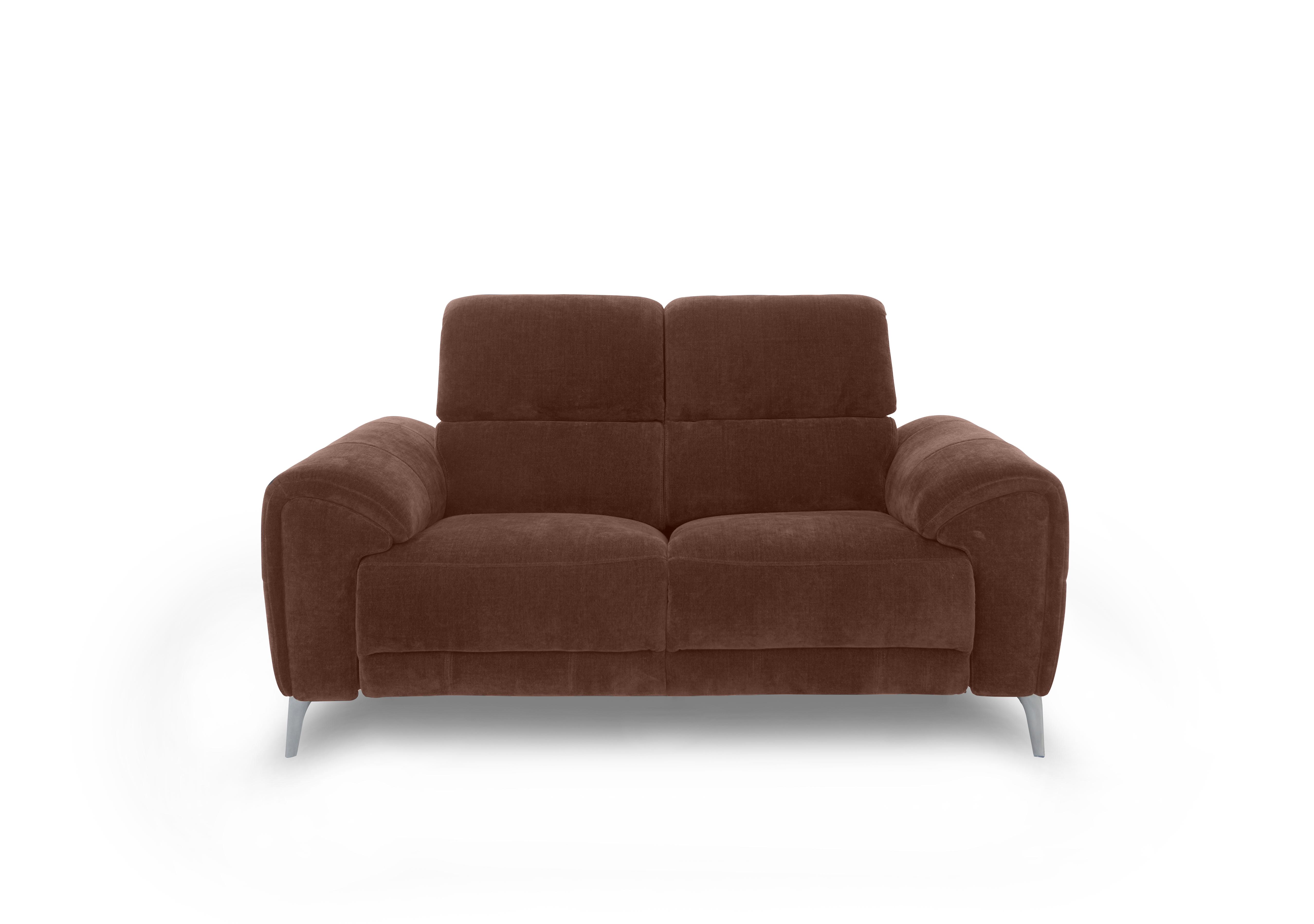 Vino Fabric 2 Seater Power Recliner Sofa with Power Headrests and Heated Seats in 58008 Burnt Sienna on Furniture Village