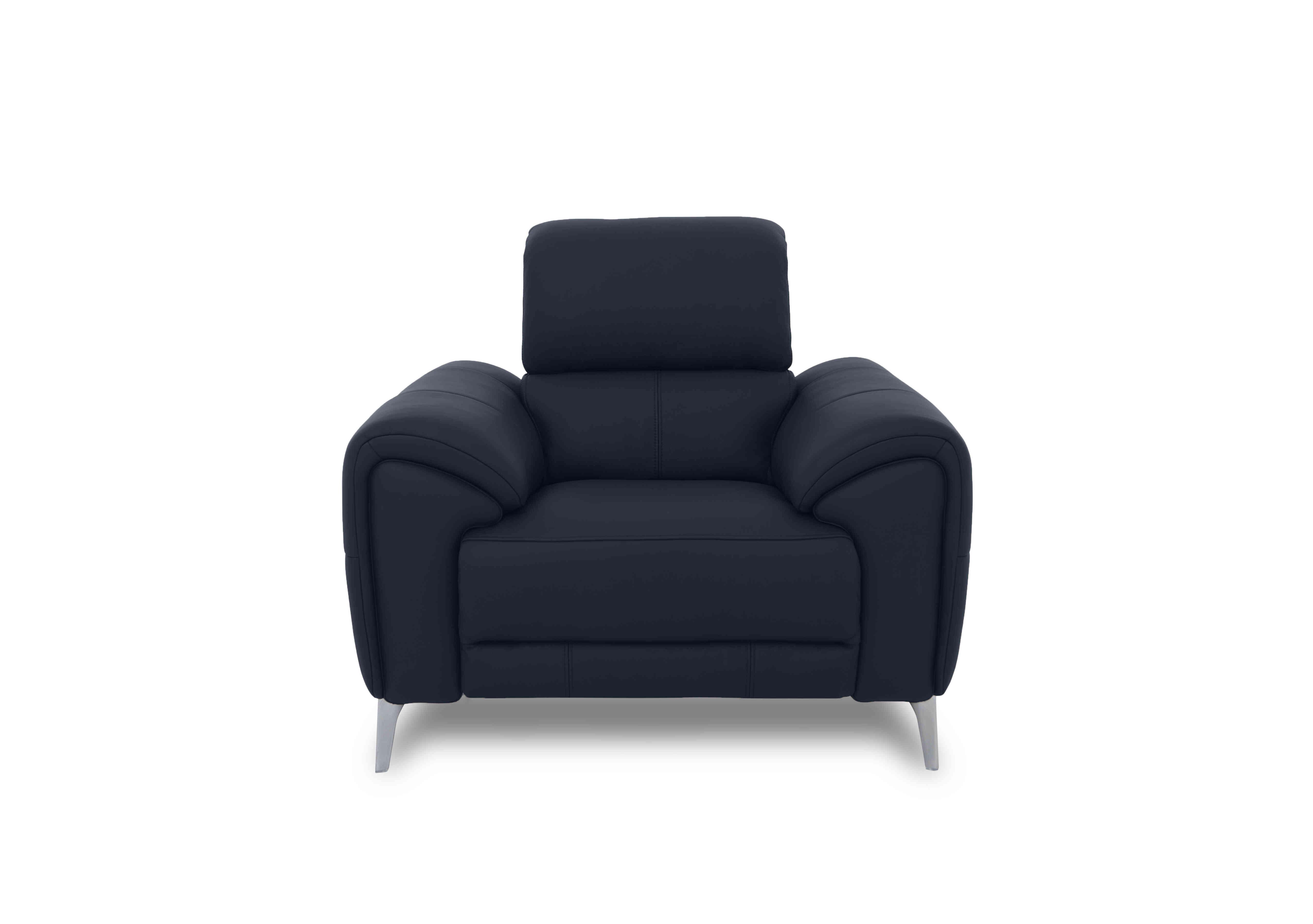 Vino Leather Power Recliner Chair with Power Headrest and Heated Seat in Cat-40/09 Peacock on Furniture Village