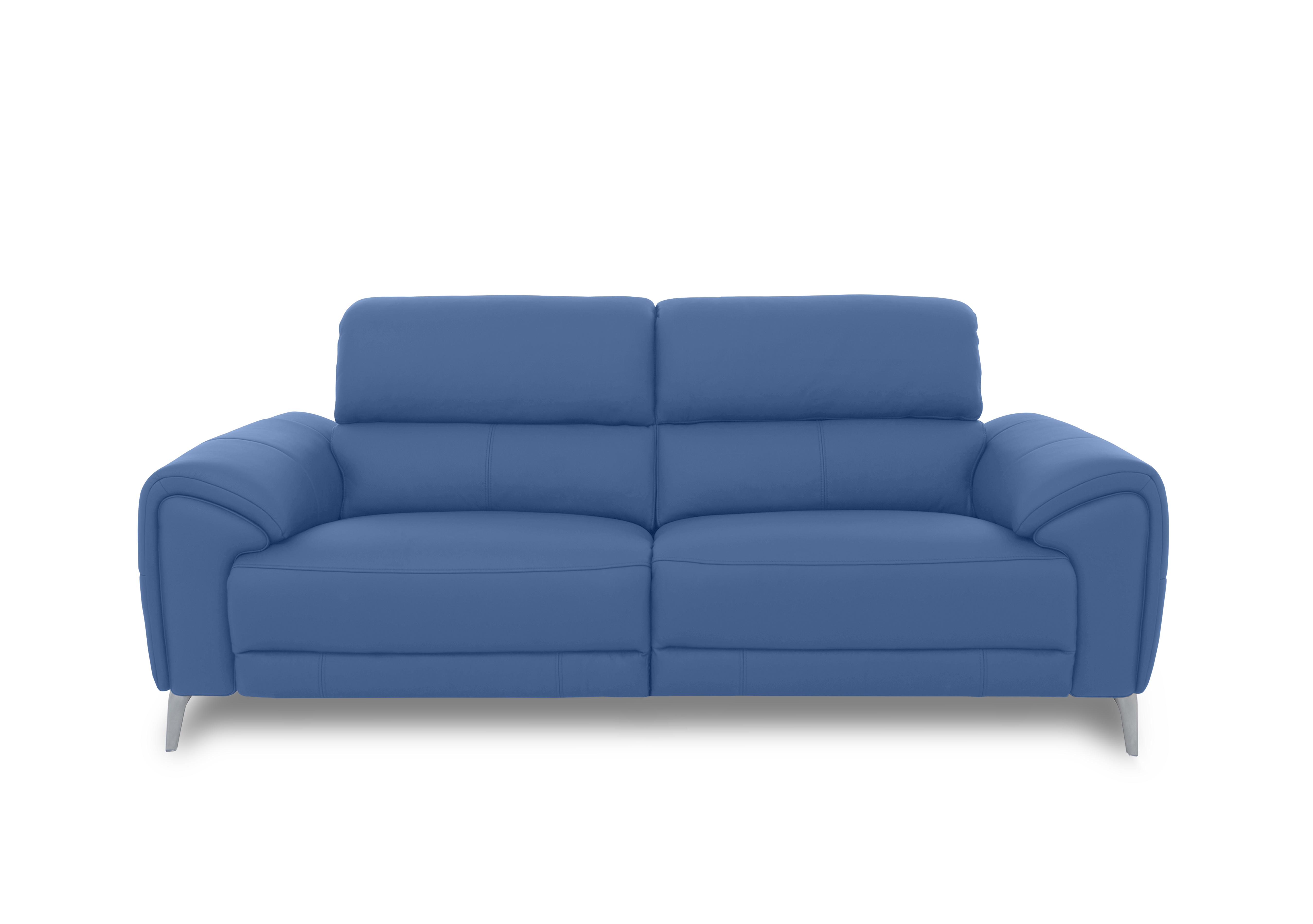 Vino Leather 3 Seater Power Recliner Sofa with Power Headrests and Heated Seats in Cat-40/12 Aegean on Furniture Village