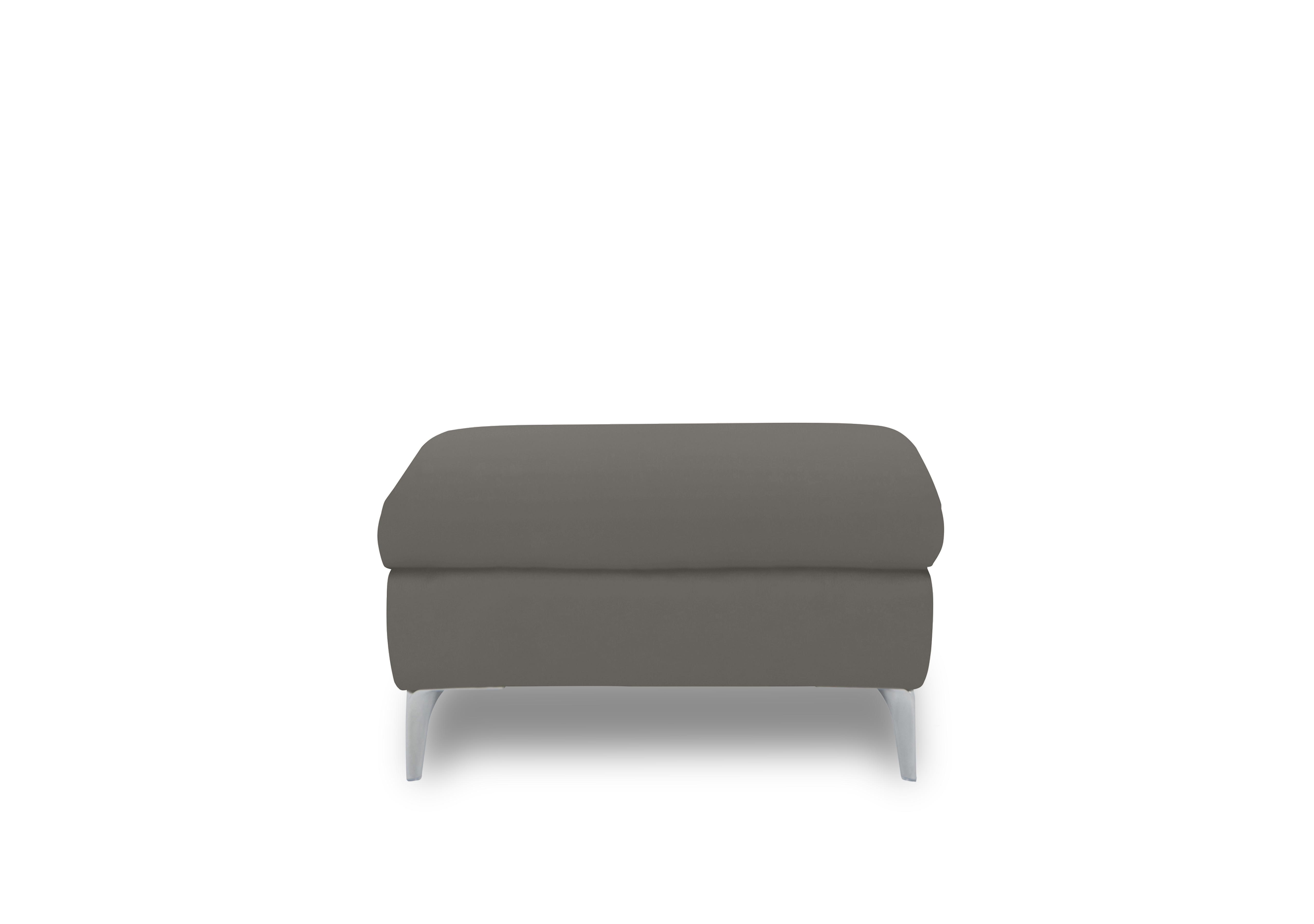 Vino Leather Large Footstool in Cat-40/15 Elephant on Furniture Village