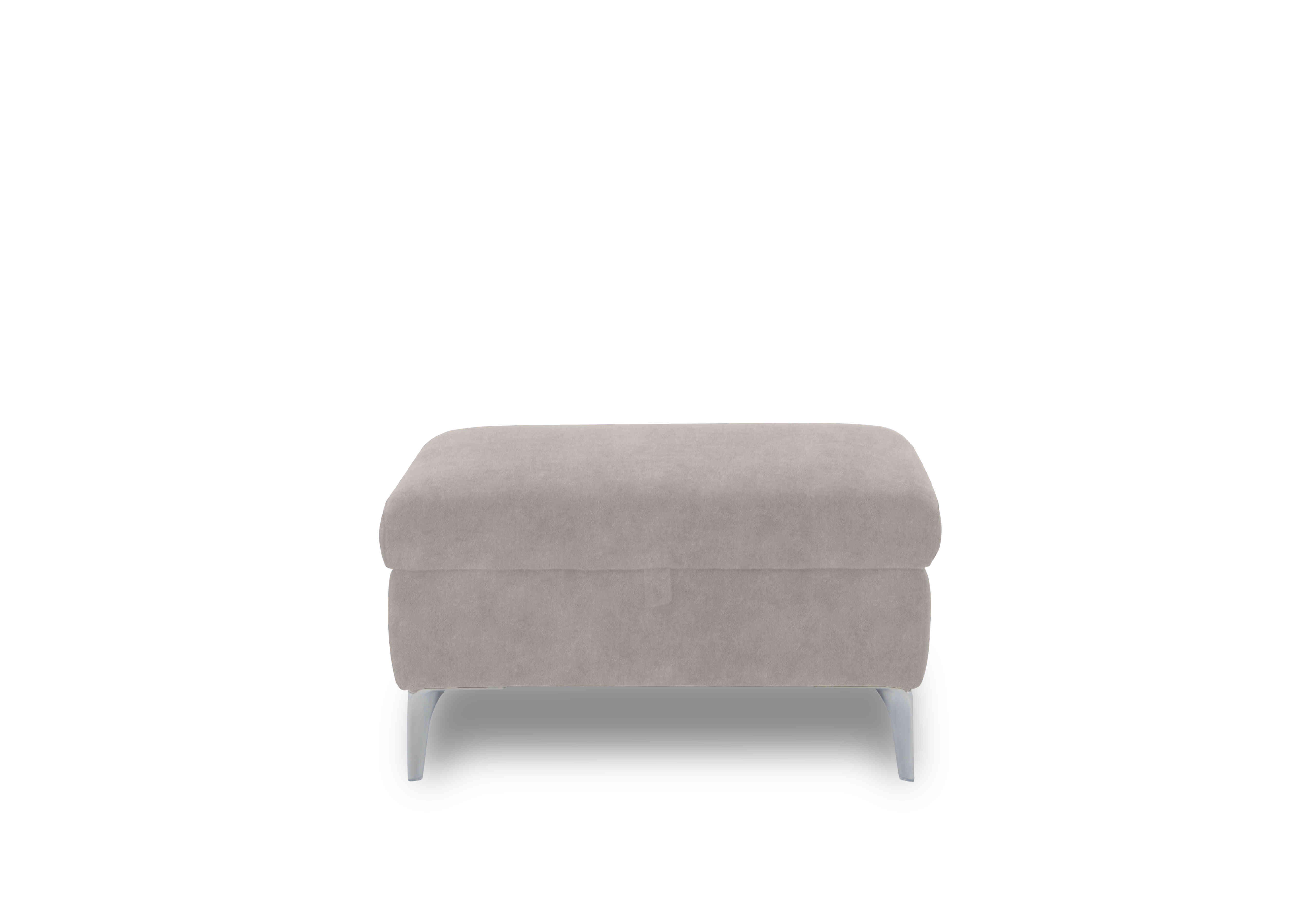 Vino Fabric Storage Footstool in 43501 Ivory on Furniture Village