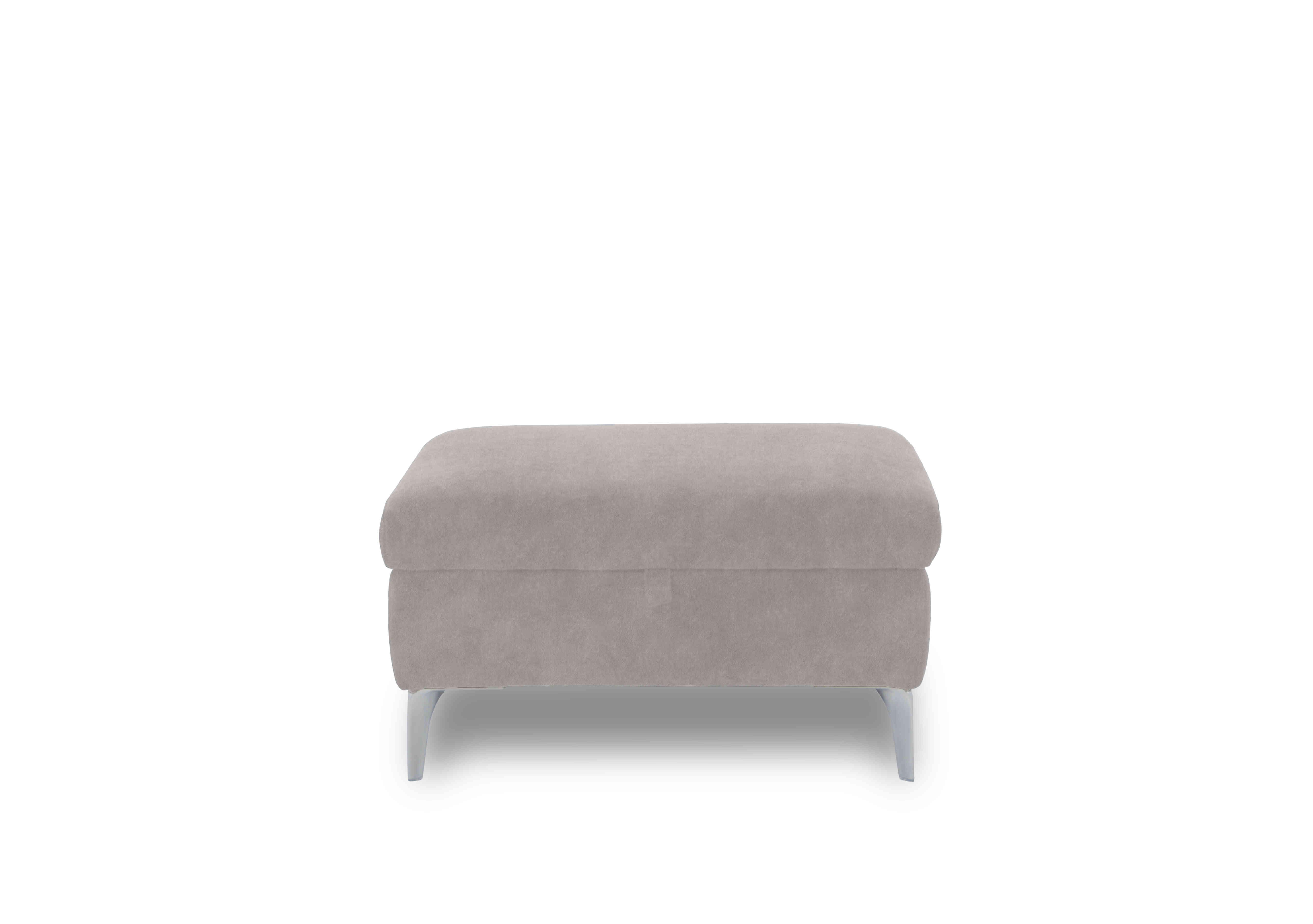 Vino Fabric Storage Footstool in 43502 Stone on Furniture Village