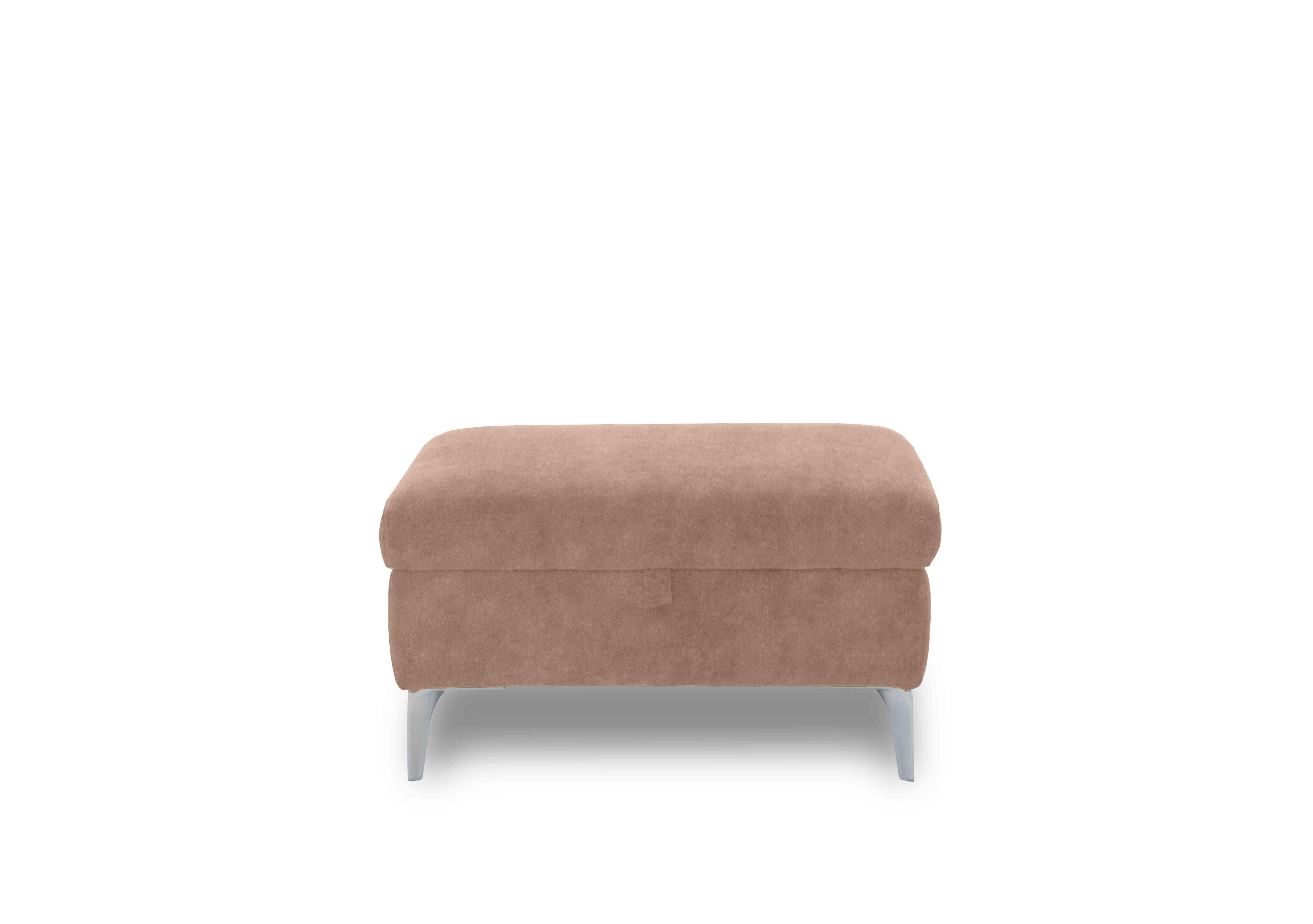 Vino Fabric Storage Footstool in 43507 Sand on Furniture Village