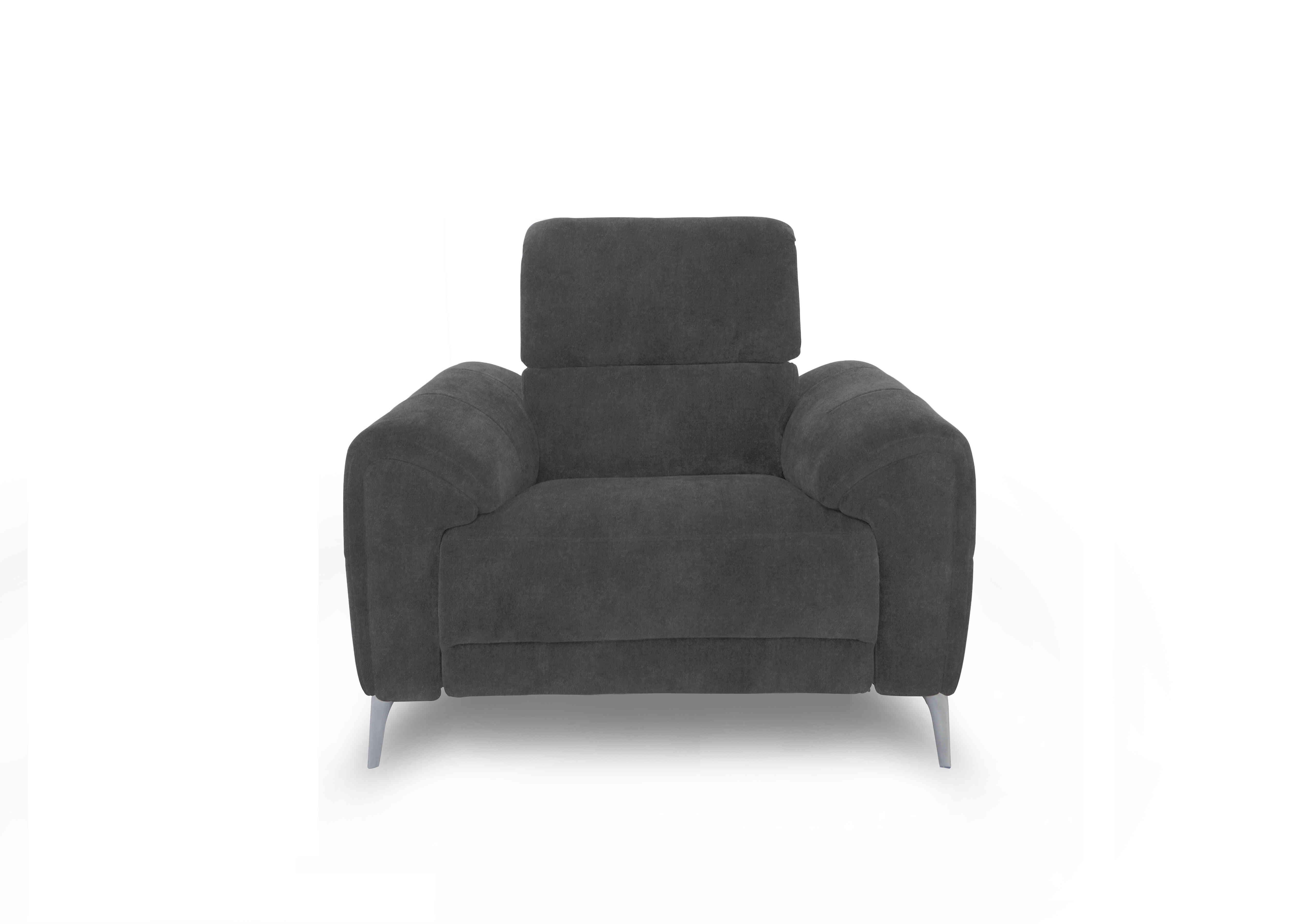 Vino Fabric Power Recliner Chair with Power Headrest and Heated Seat in 43519 Shadow on Furniture Village