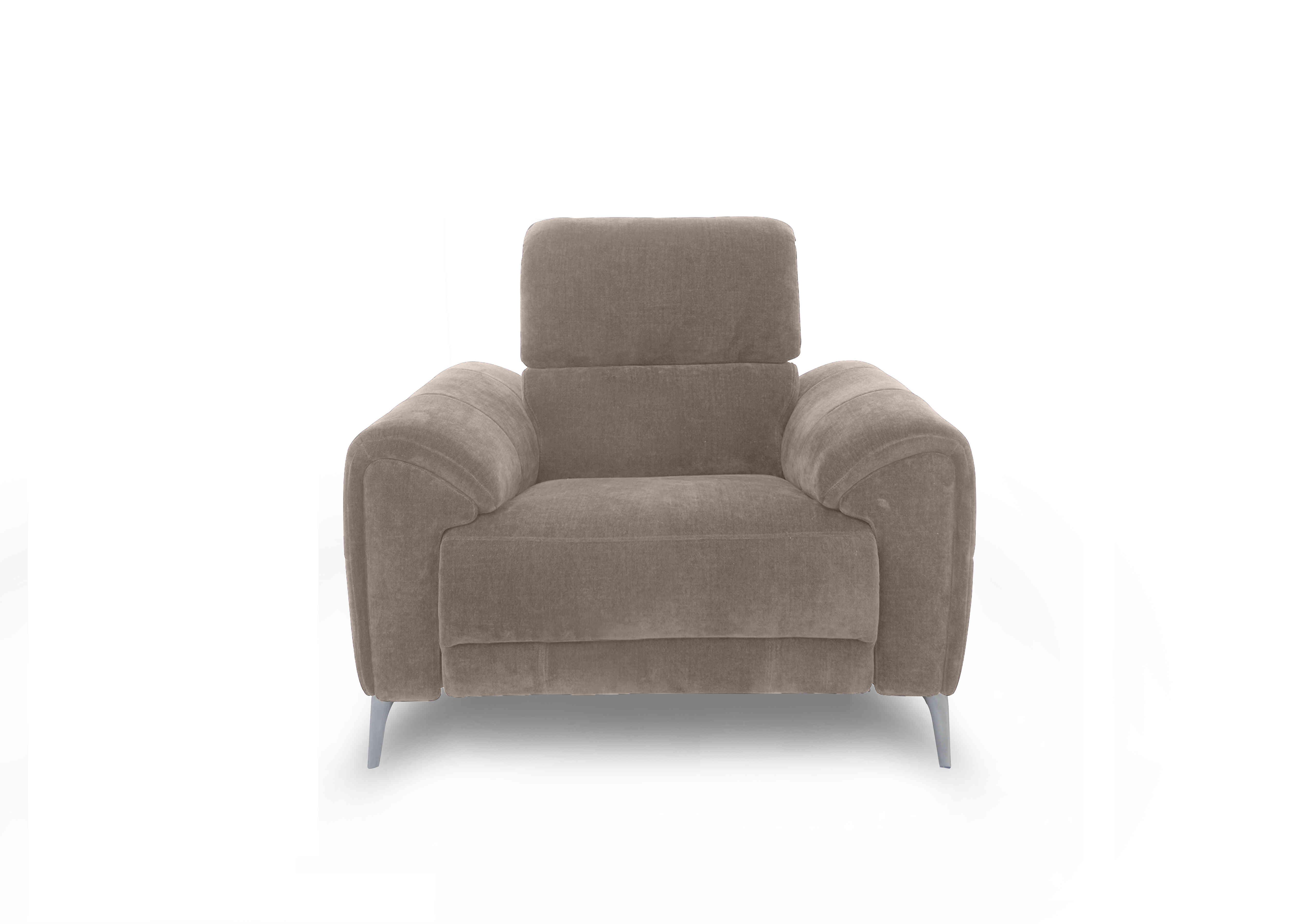 Vino Fabric Power Recliner Chair with Power Headrest and Heated Seat in 58005 Nutmeg on Furniture Village