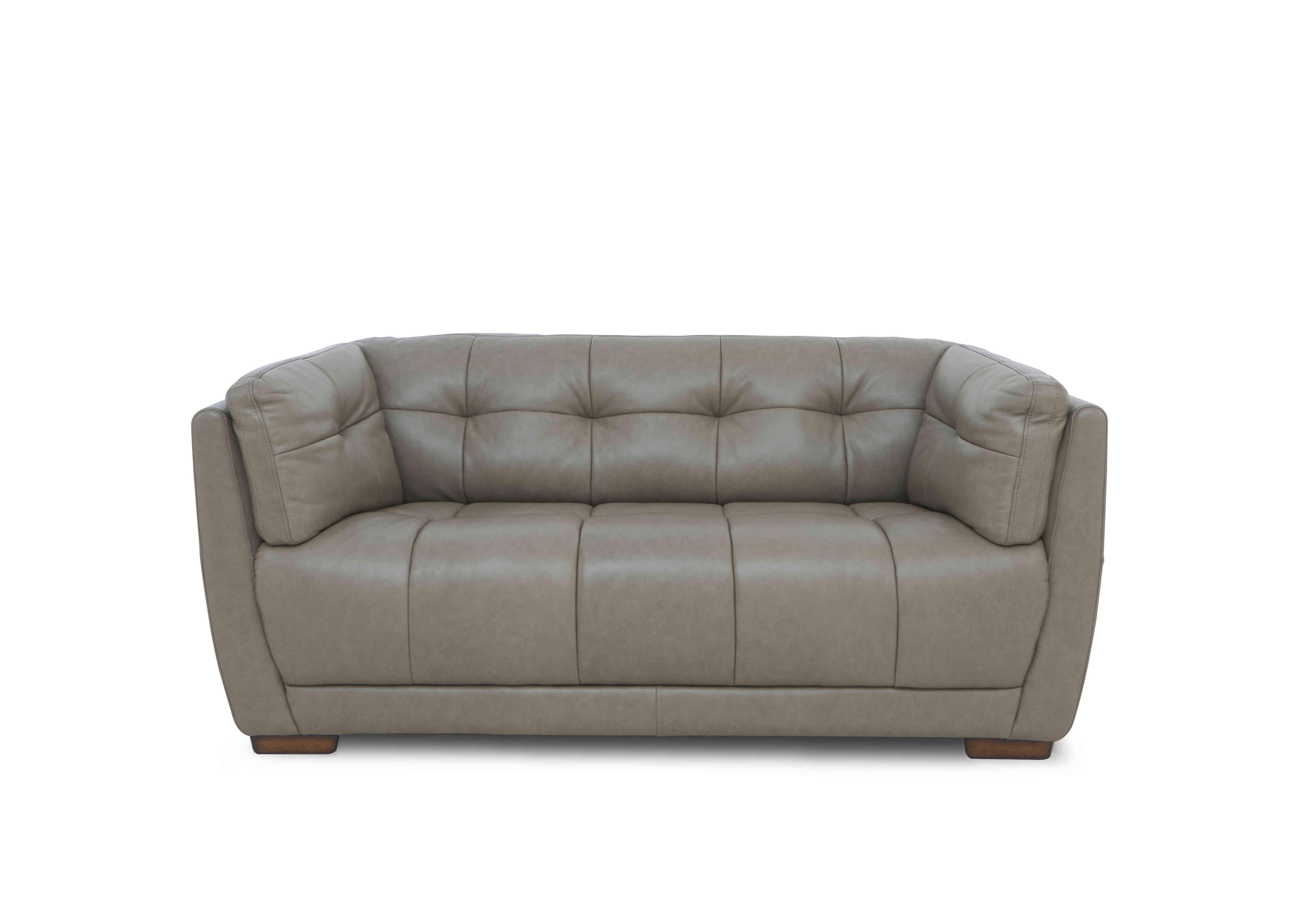 Cartier Leather 2 Seater Sofa in Urbane Gry Wal Ft X3-2083ls on Furniture Village