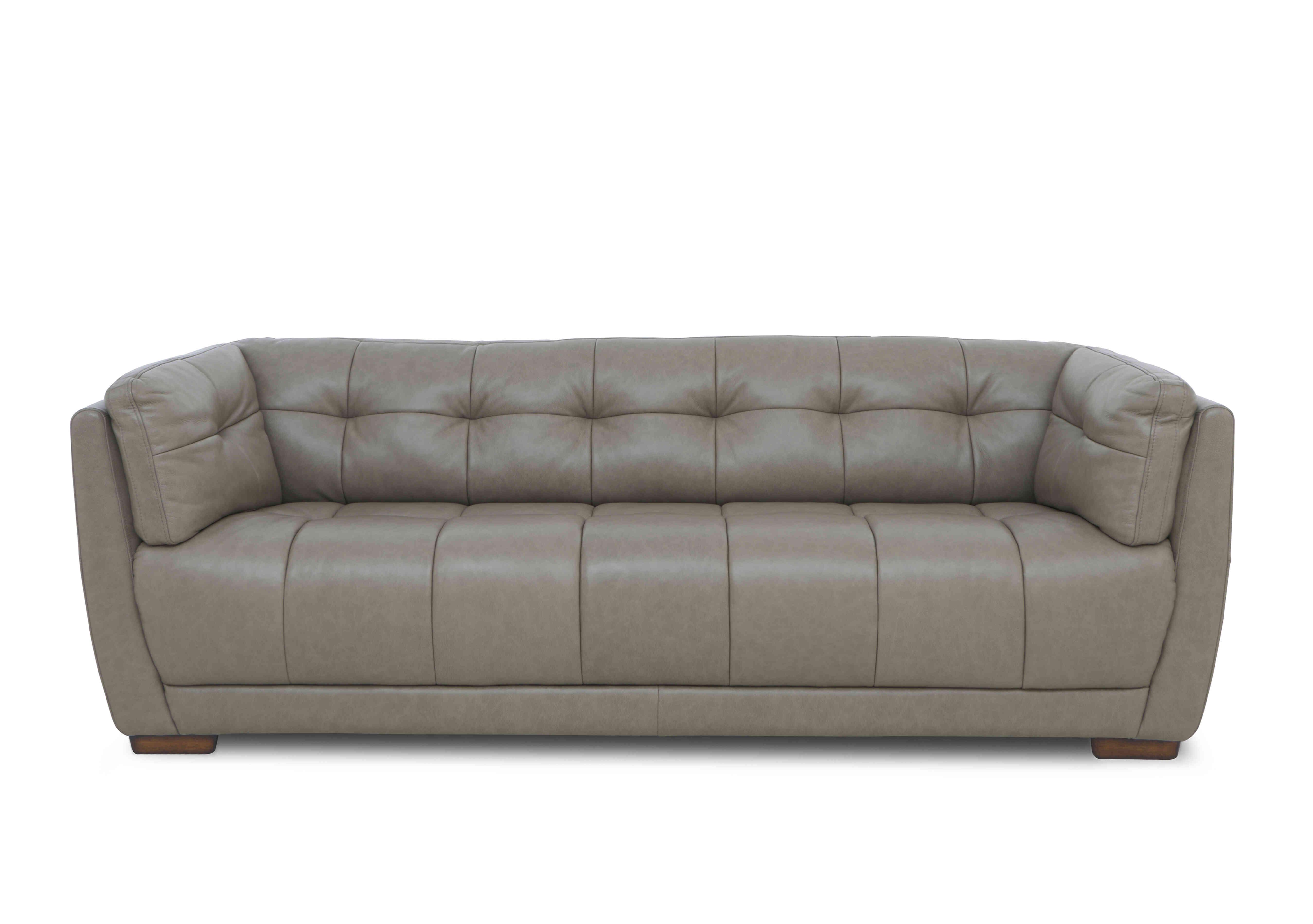 Cartier Leather 4 Seater Sofa in Urbane Gry Wal Ft X3-2083ls on Furniture Village