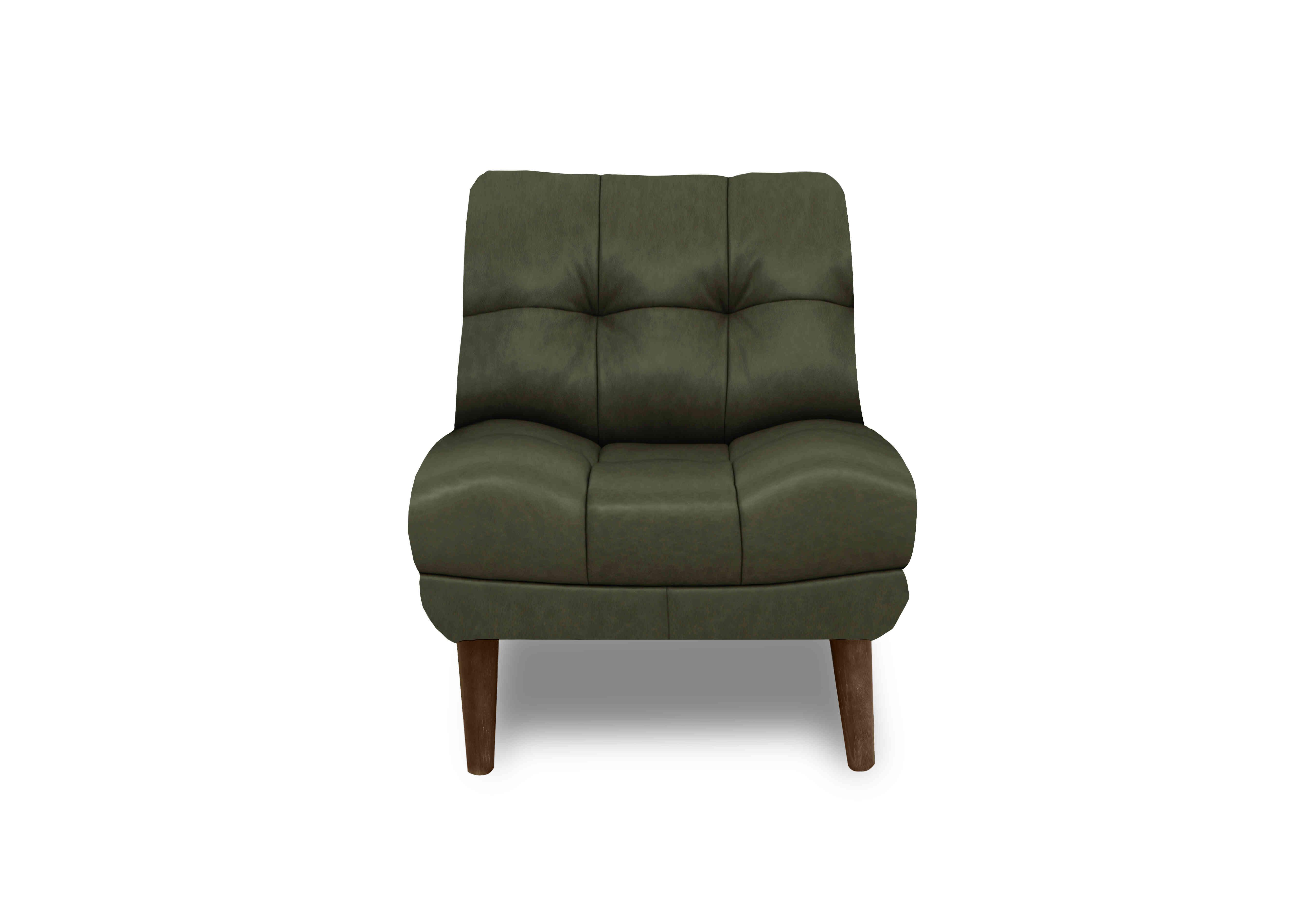 Cartier Leather Accent Chair in X3-1965ls Emerald Wal Ft on Furniture Village