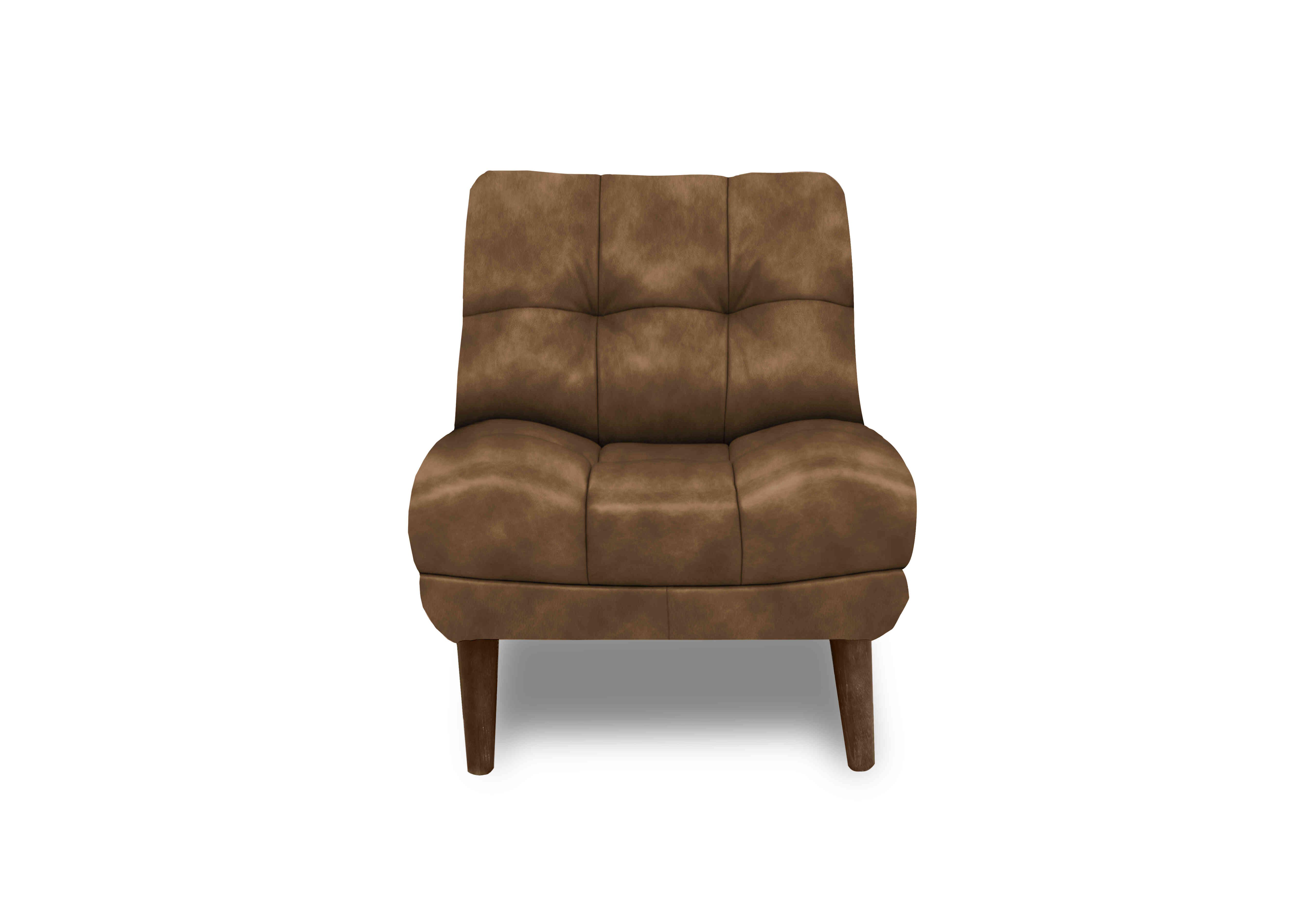 Cartier Leather Accent Chair in X3-1981ls Saddle Wal Ft on Furniture Village