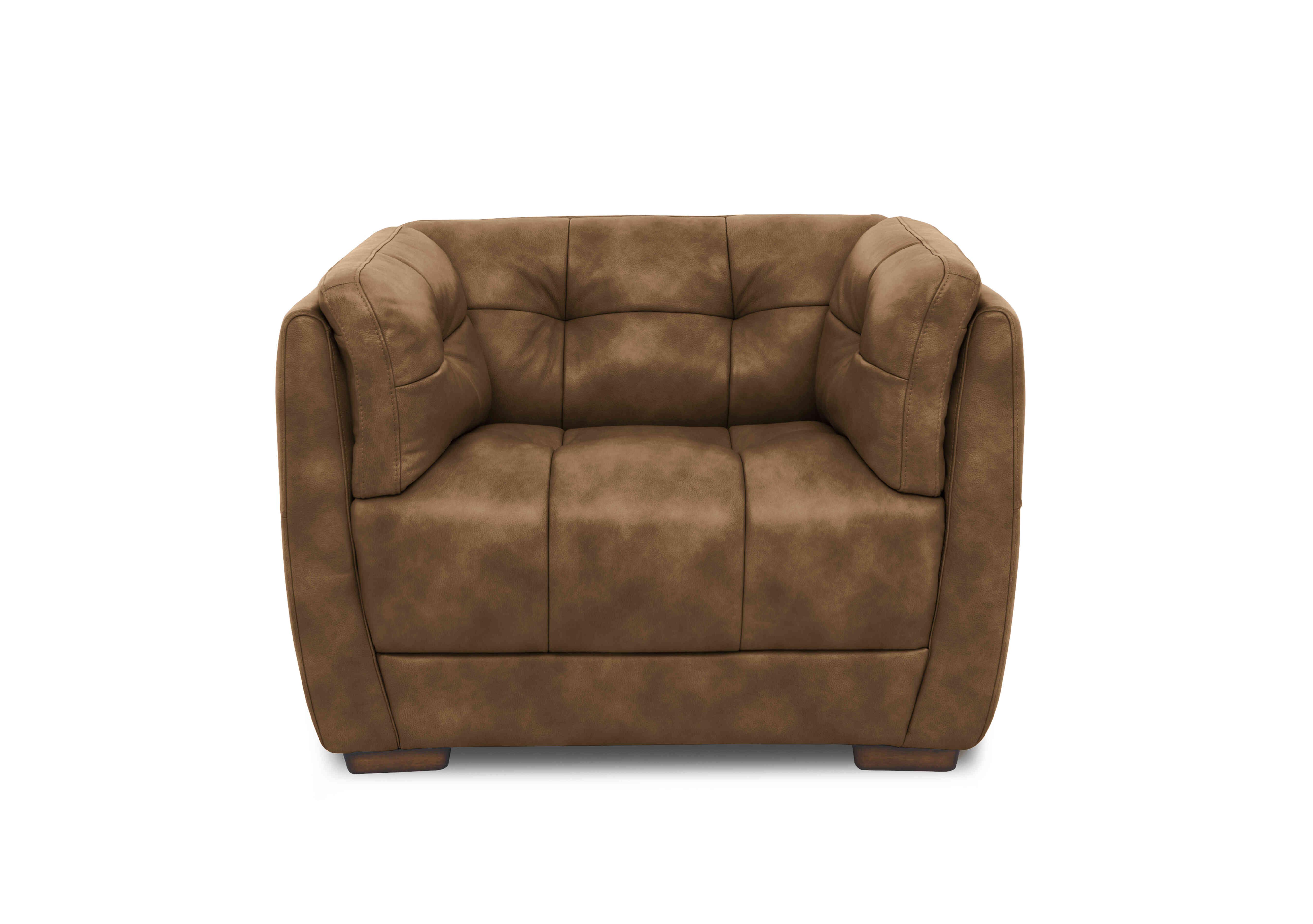 Cartier Leather Snuggler Chair in Saddle Wal Ft X3-1981ls on Furniture Village