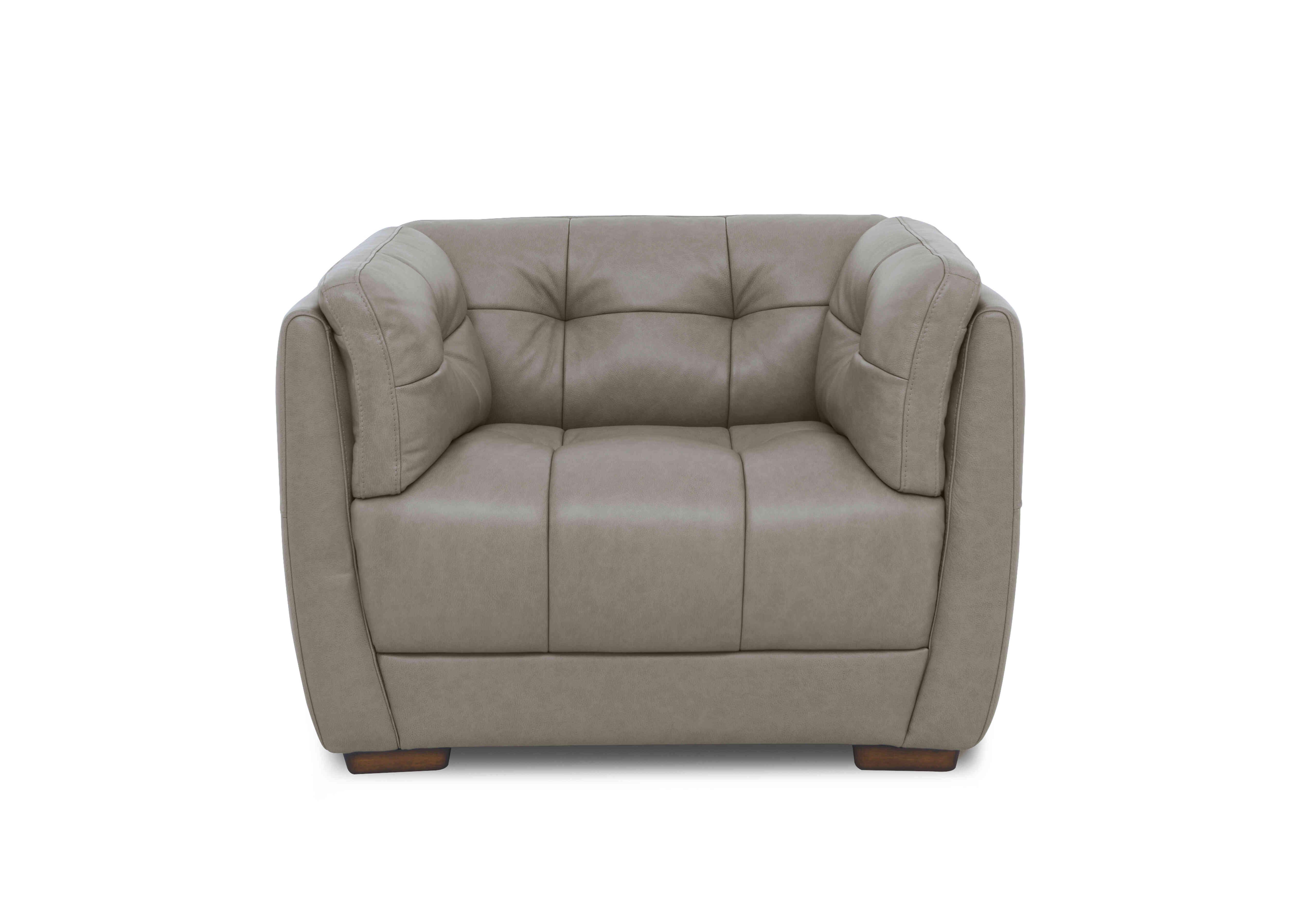 Cartier Leather Snuggler Chair in X3-2083ls Urbane Gry Wal Ft on Furniture Village