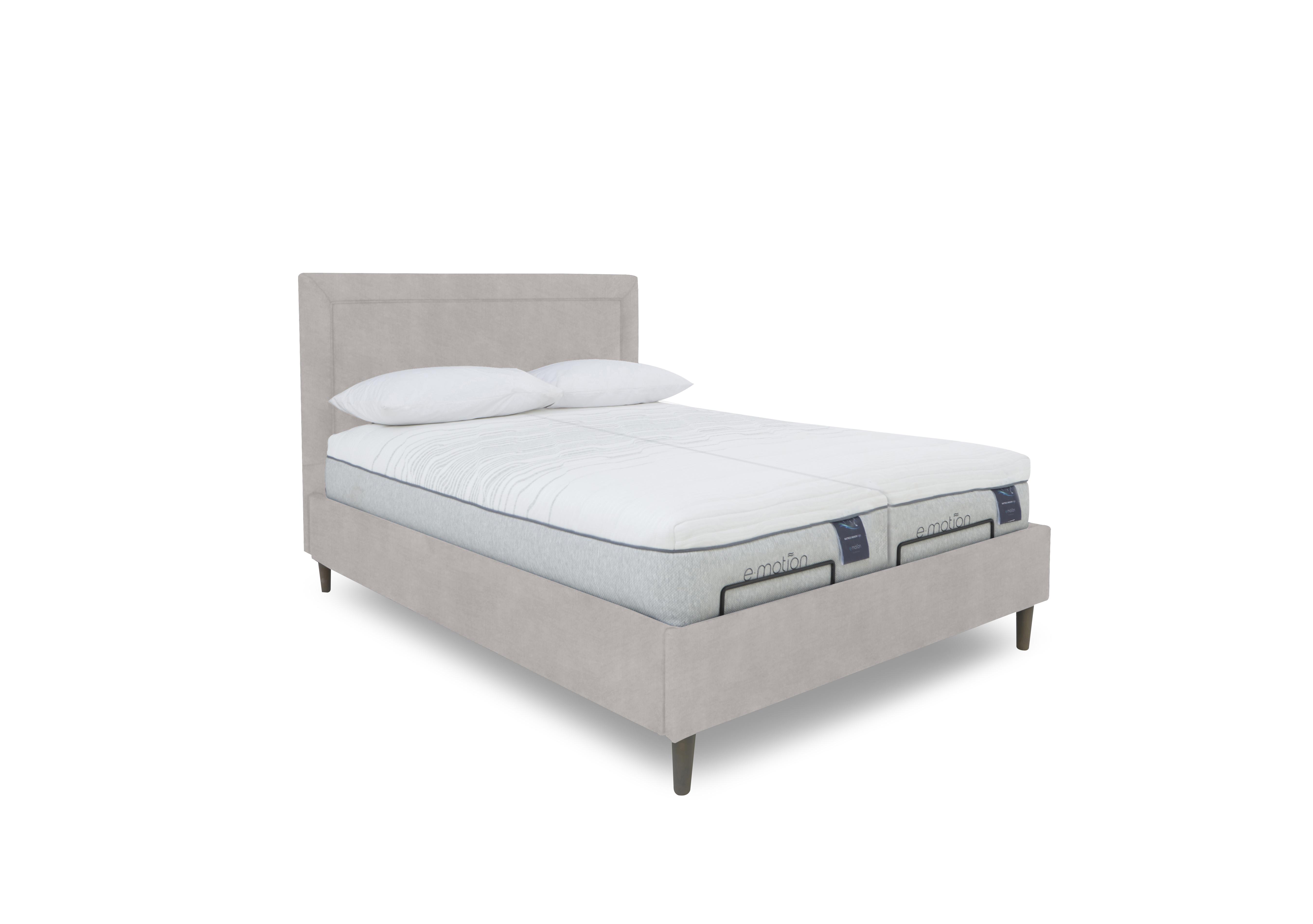 E-Motion Yumi Dual Adjustable Bed Frame in Aston Linen on Furniture Village