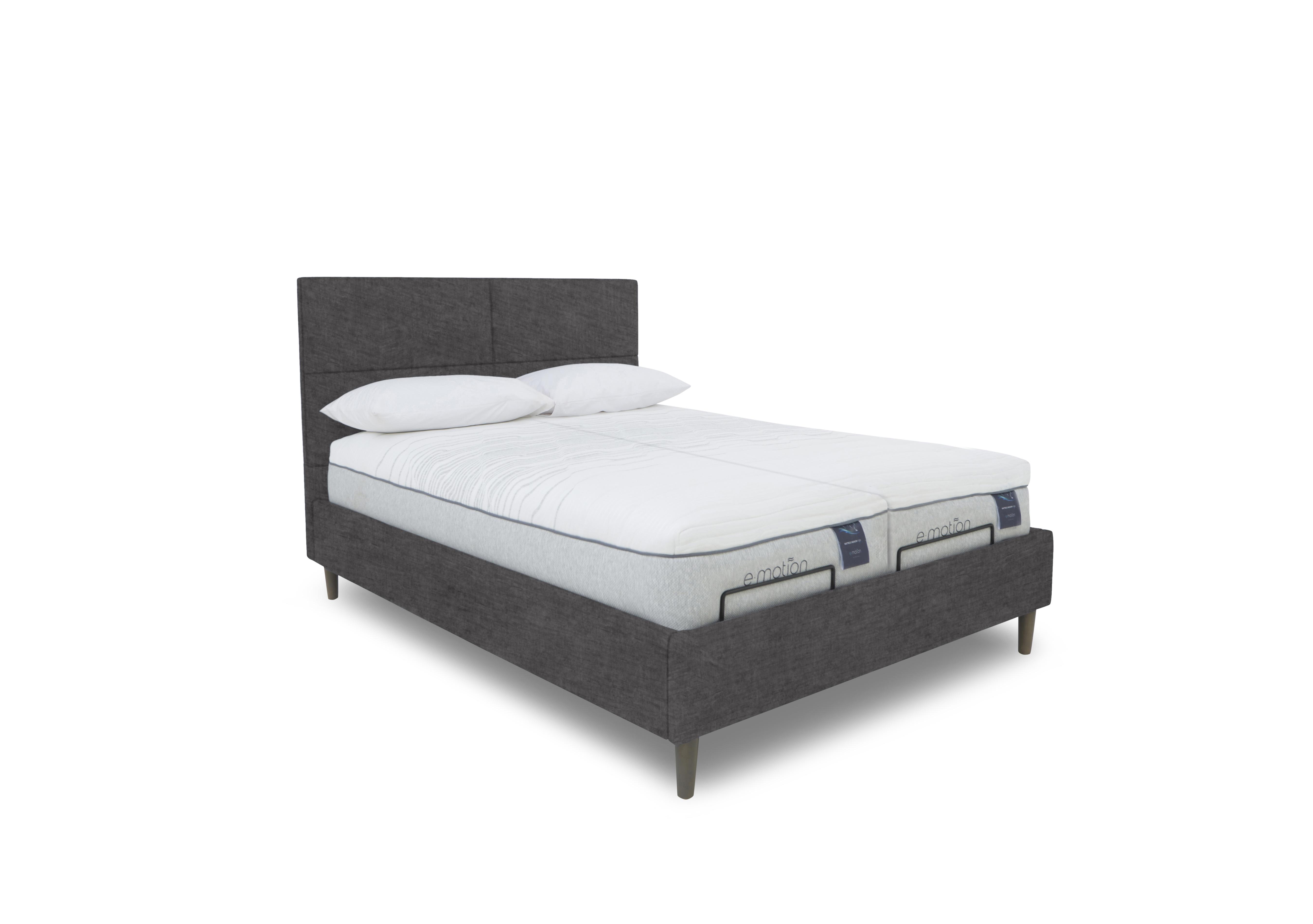 E-Motion Sakura Dual Adjustable Bed Frame with Massage Function in 800 Smokey Quartz on Furniture Village