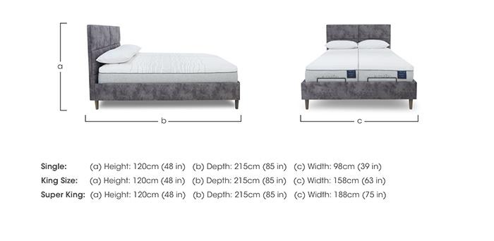 E-Motion Sakura Dual Adjustable Bed Frame with Massage Function in  on Furniture Village