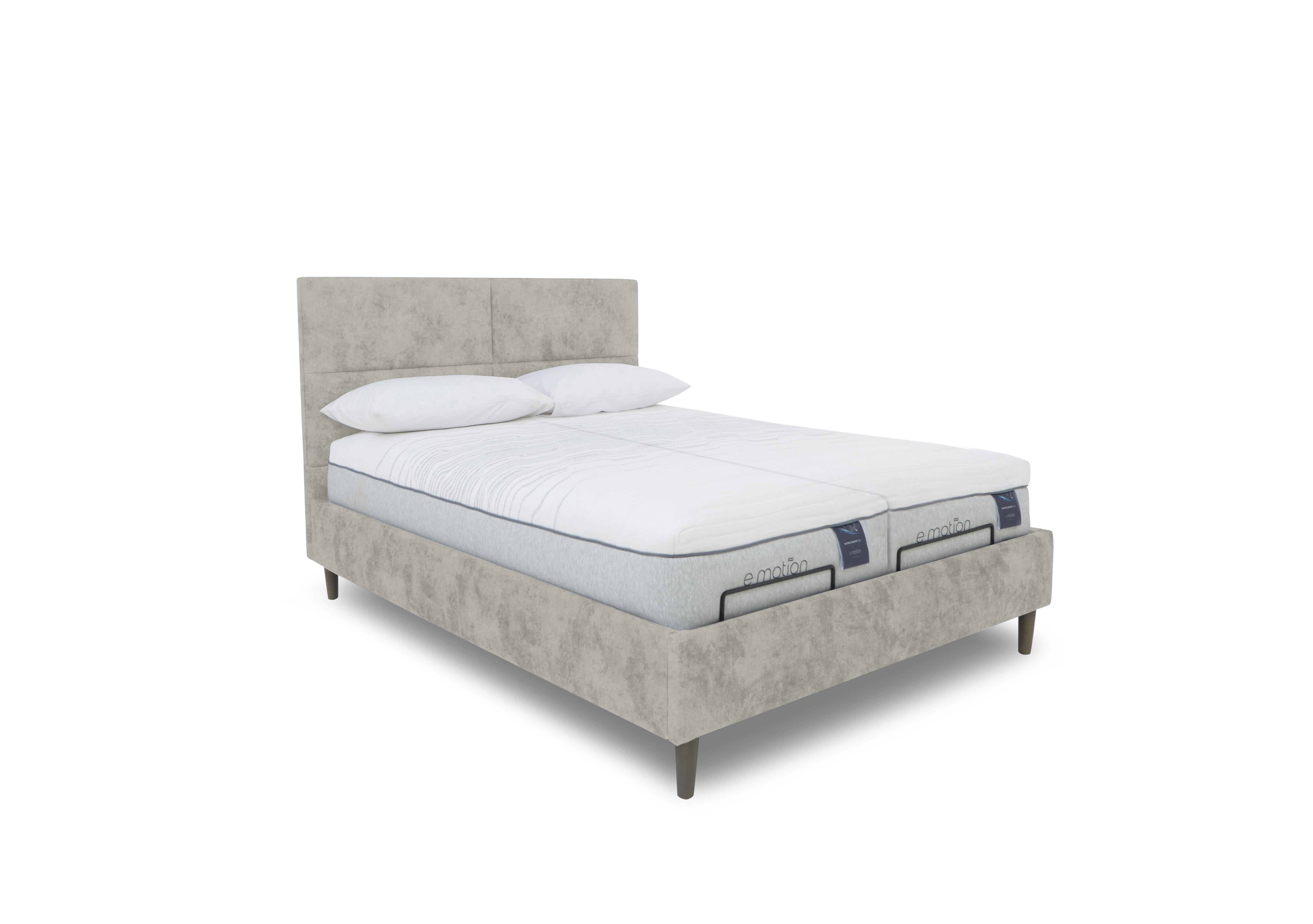 E-Motion Sakura Dual Adjustable Bed Frame with Massage Function in Daytona Stone on Furniture Village